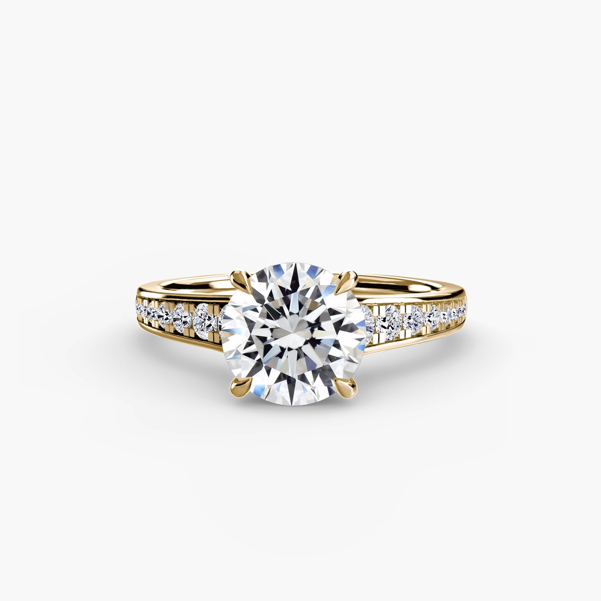 Solitaire with Pavé 7 - Prestige Stones