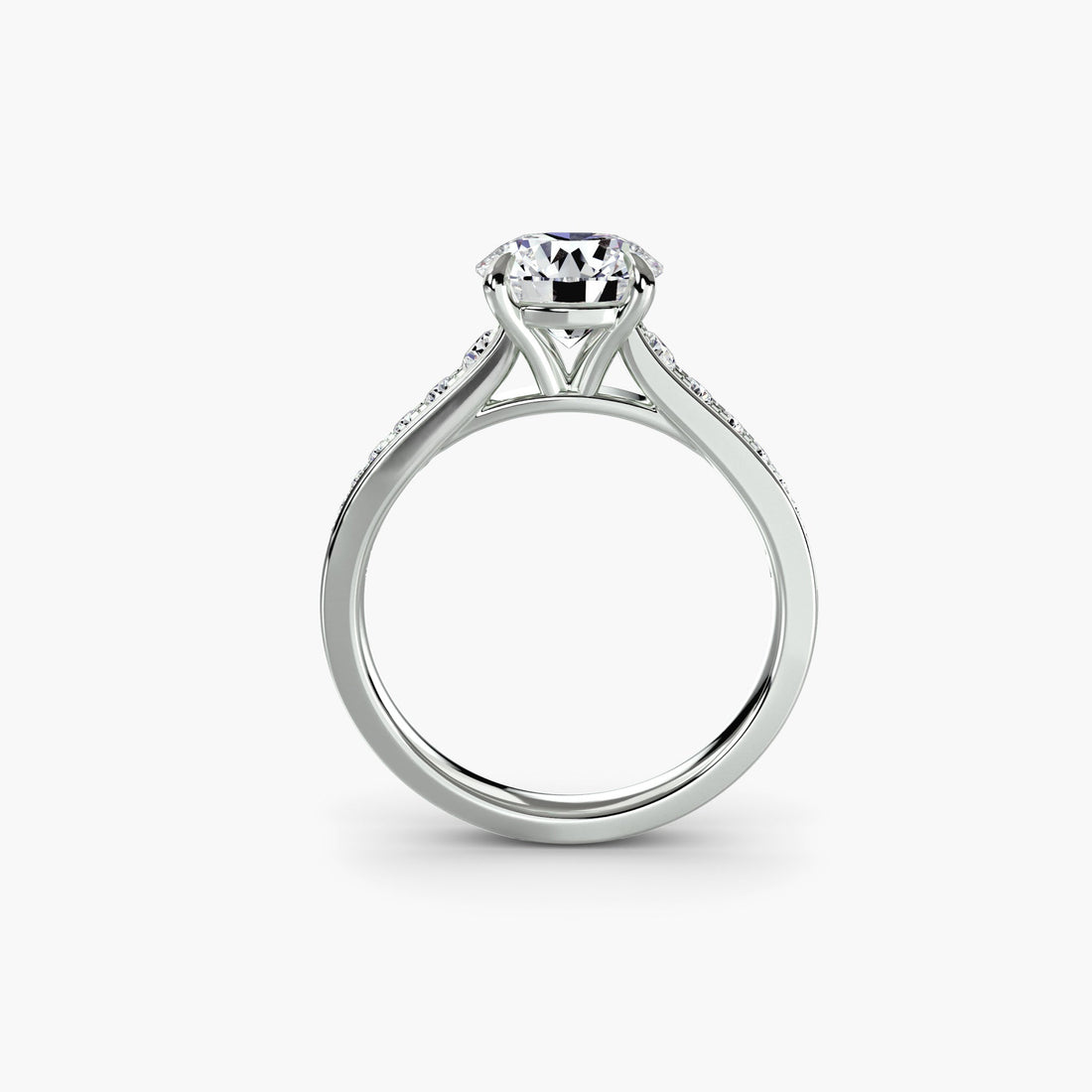 Solitaire with Pavé 7 - Prestige Stones