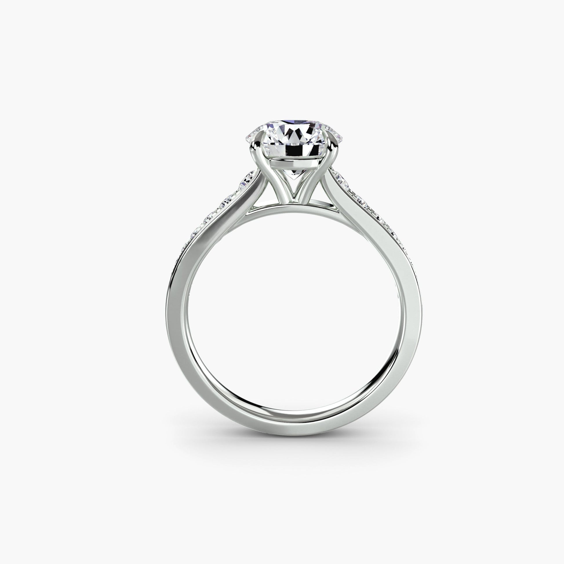 Solitaire with Pavé 7 - Prestige Stones