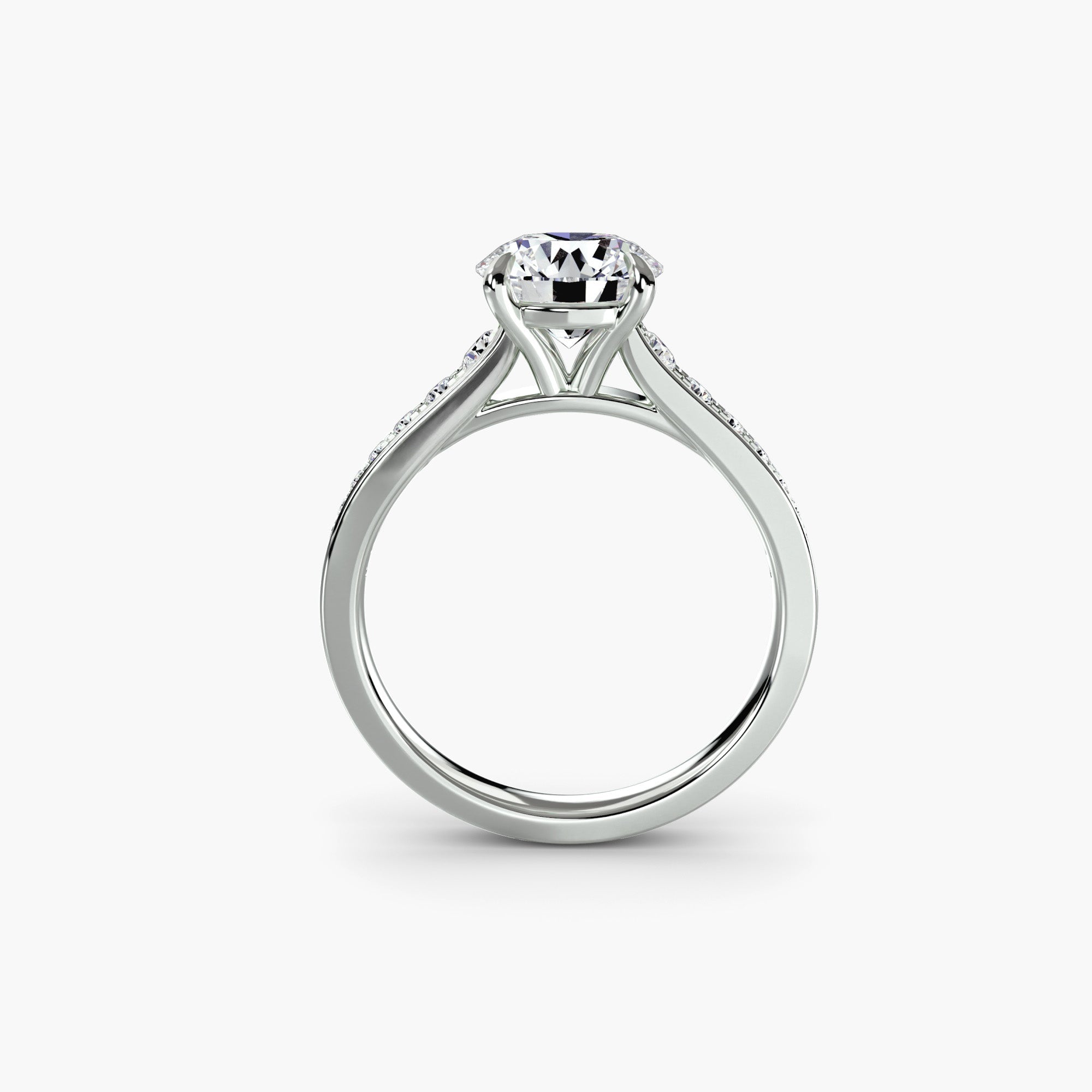Solitaire with Pavé 7 - Prestige Stones