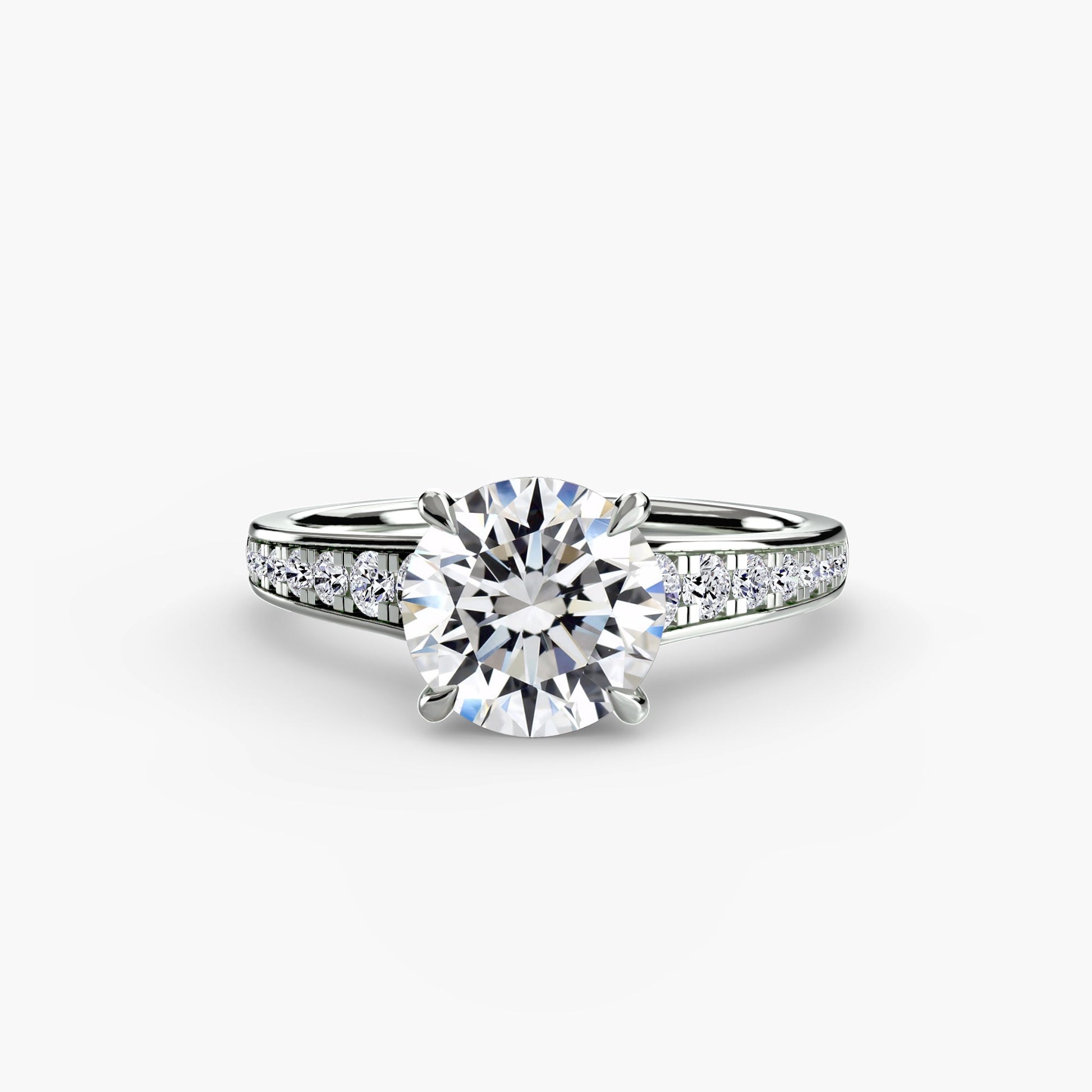 Solitaire with Pavé 7 - Prestige Stones
