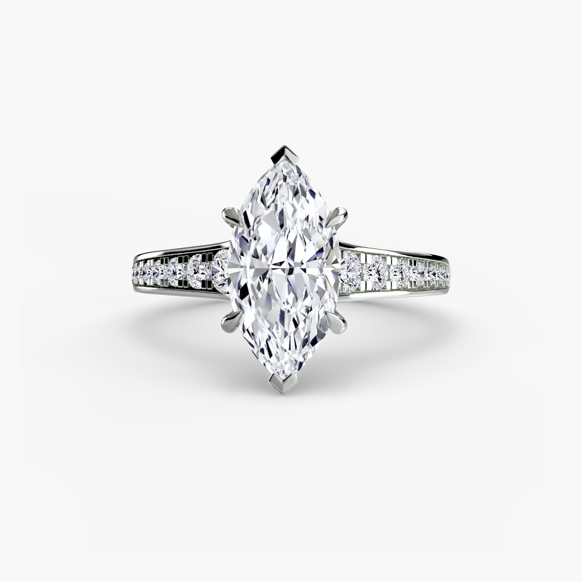 Solitaire with Pavé 7 - Prestige Stones