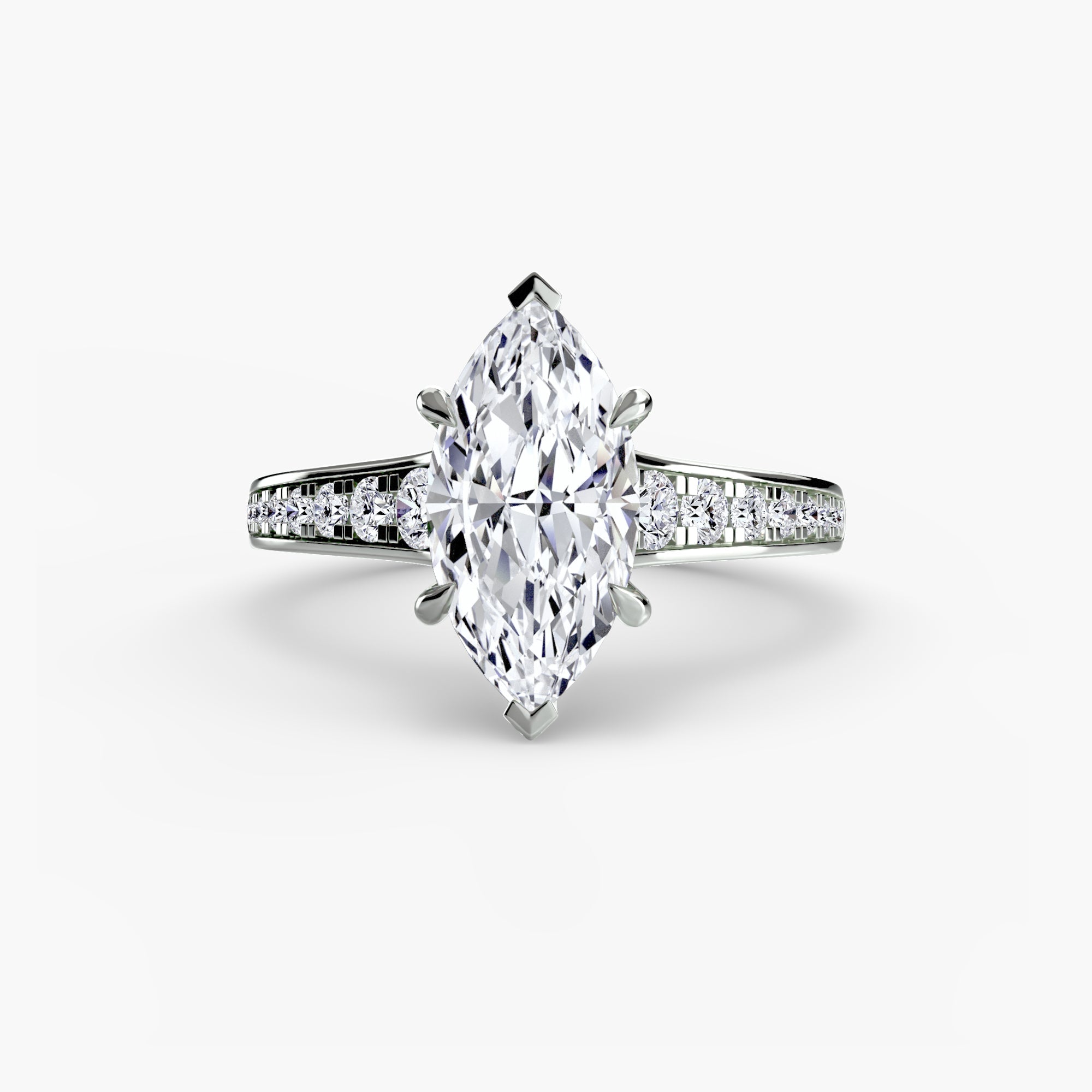 Solitaire with Pavé 7 - Prestige Stones