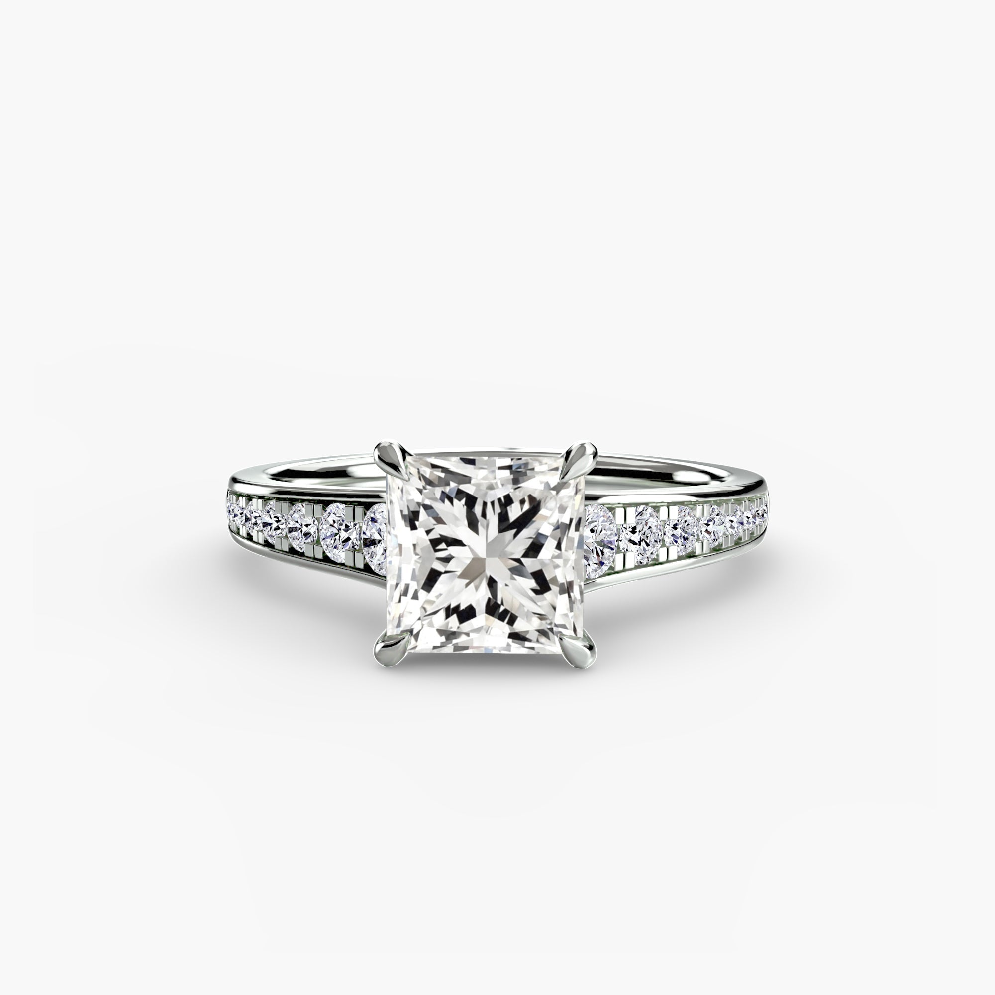 Solitaire with Pavé 7 - Prestige Stones