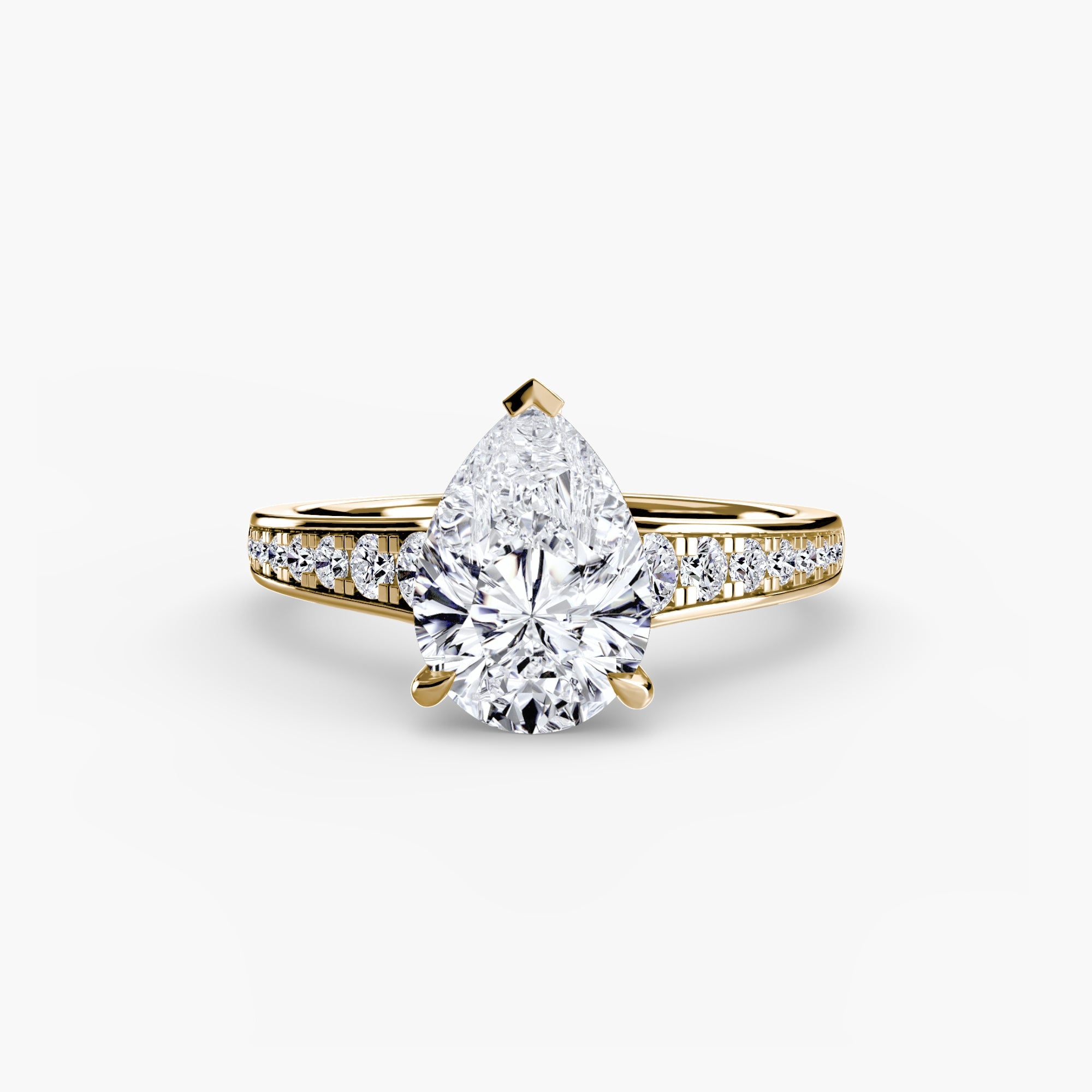 Solitaire with Pavé 7 - Prestige Stones