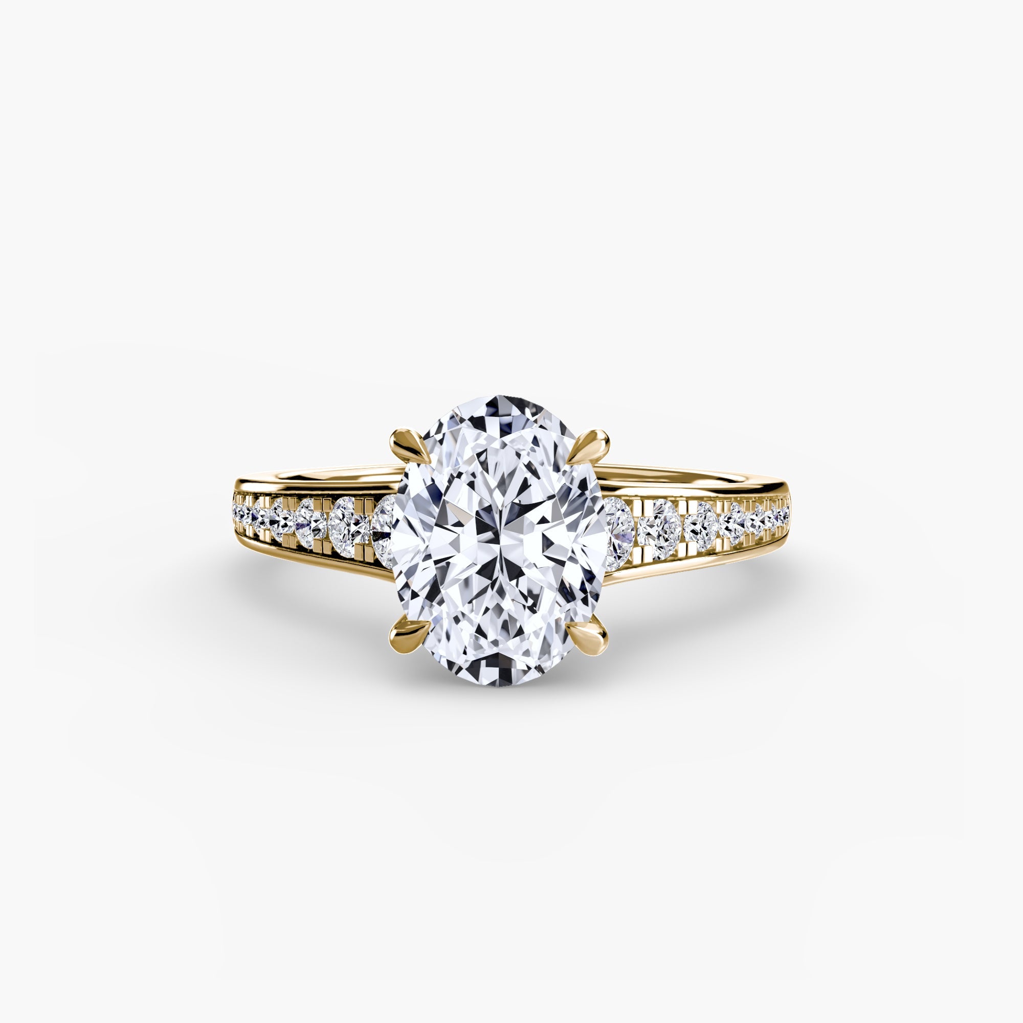 Solitaire with Pavé 7 - Prestige Stones