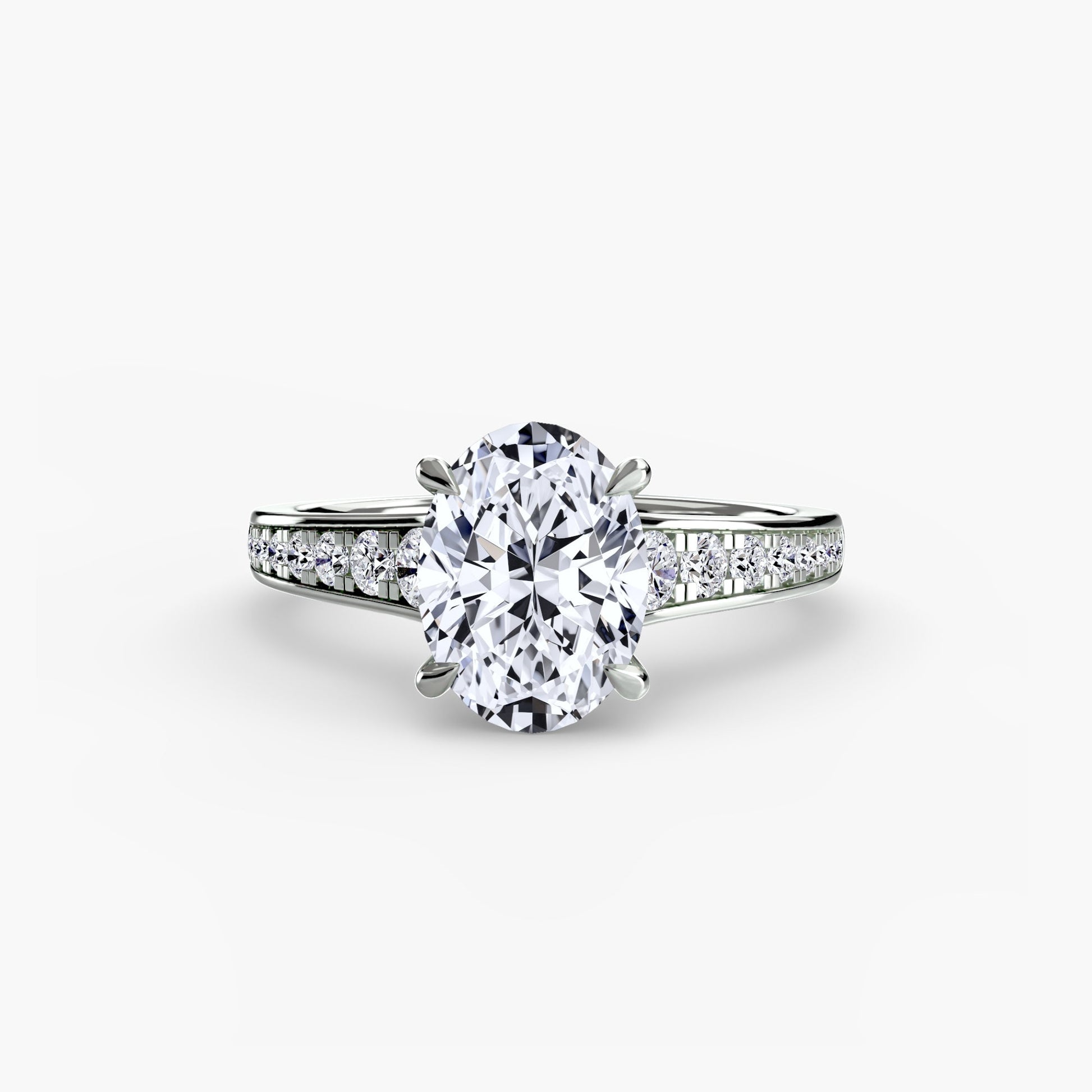 Solitaire with Pavé 7 - Prestige Stones