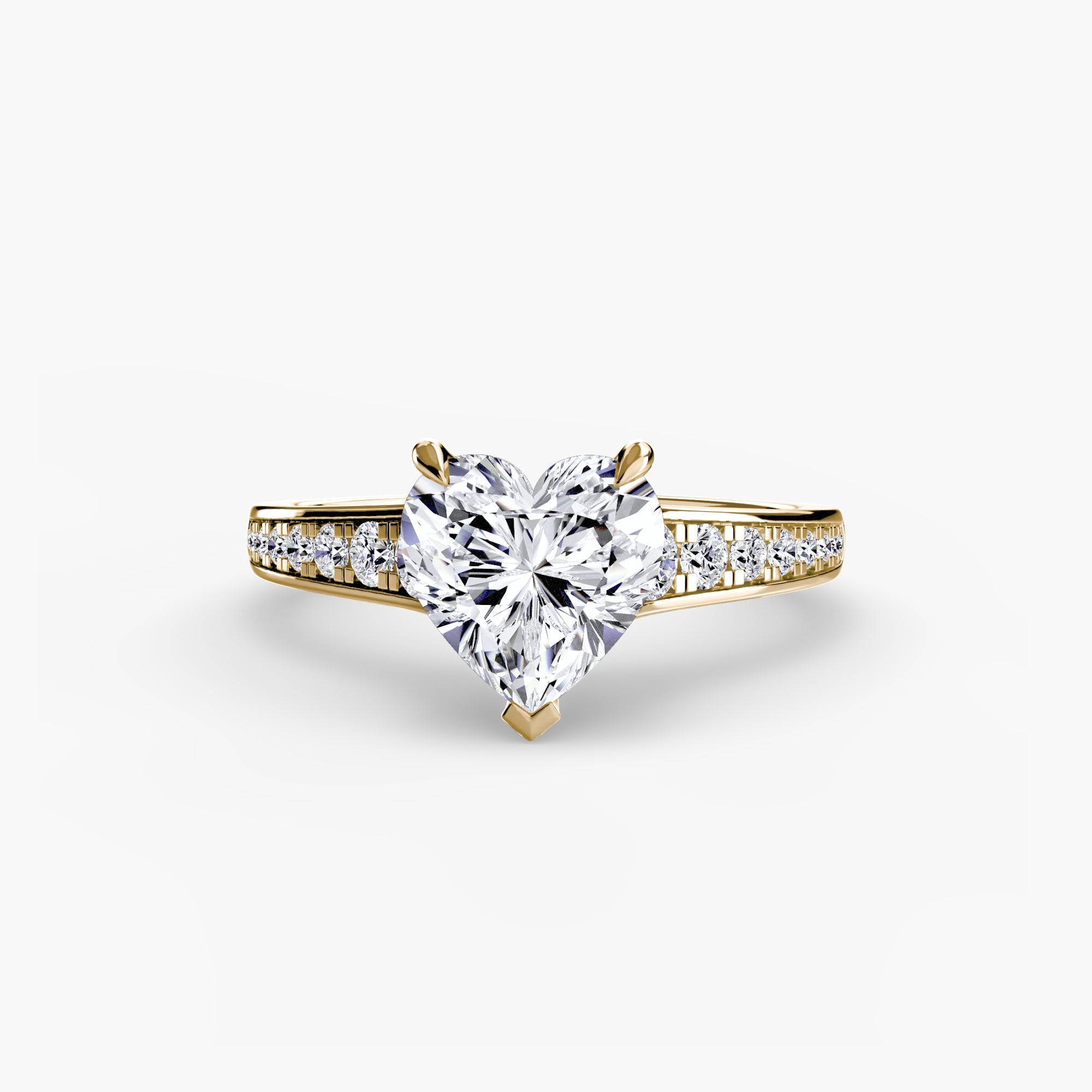 Solitaire with Pavé 7 - Prestige Stones