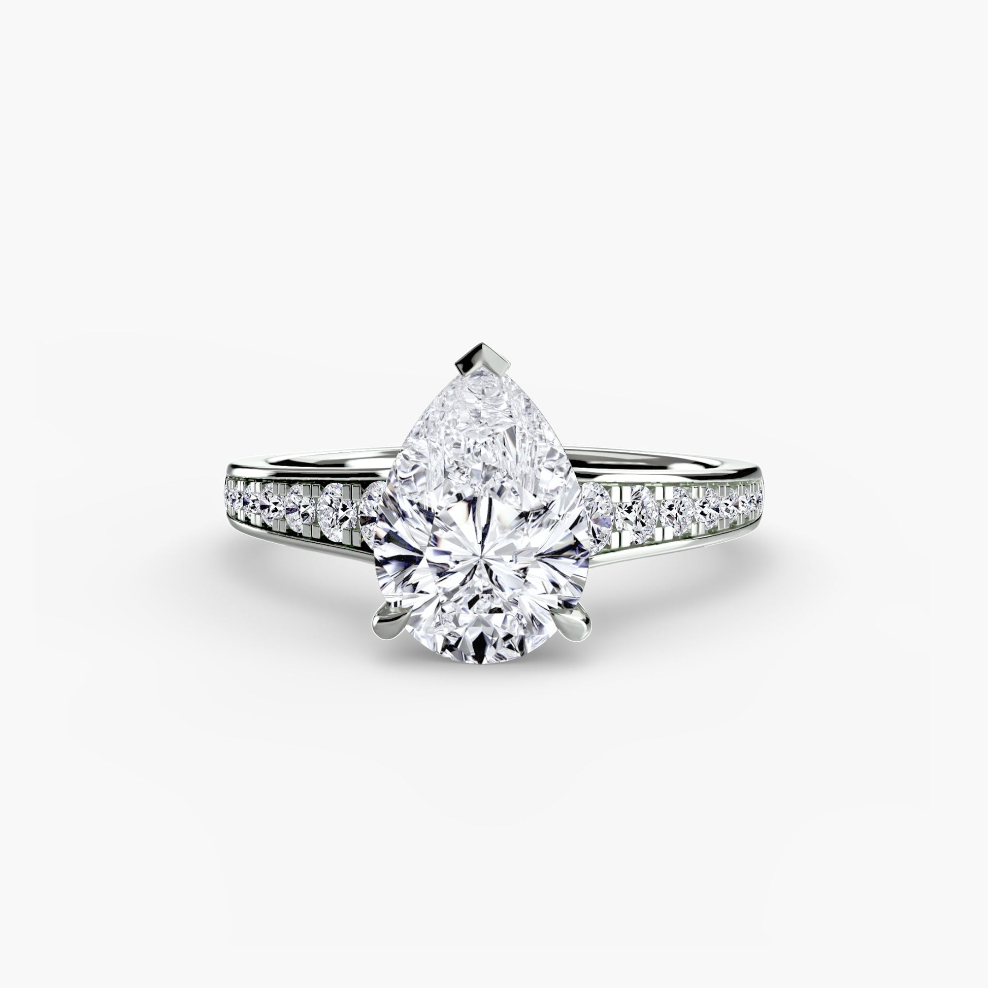 Solitaire with Pavé 7 - Prestige Stones