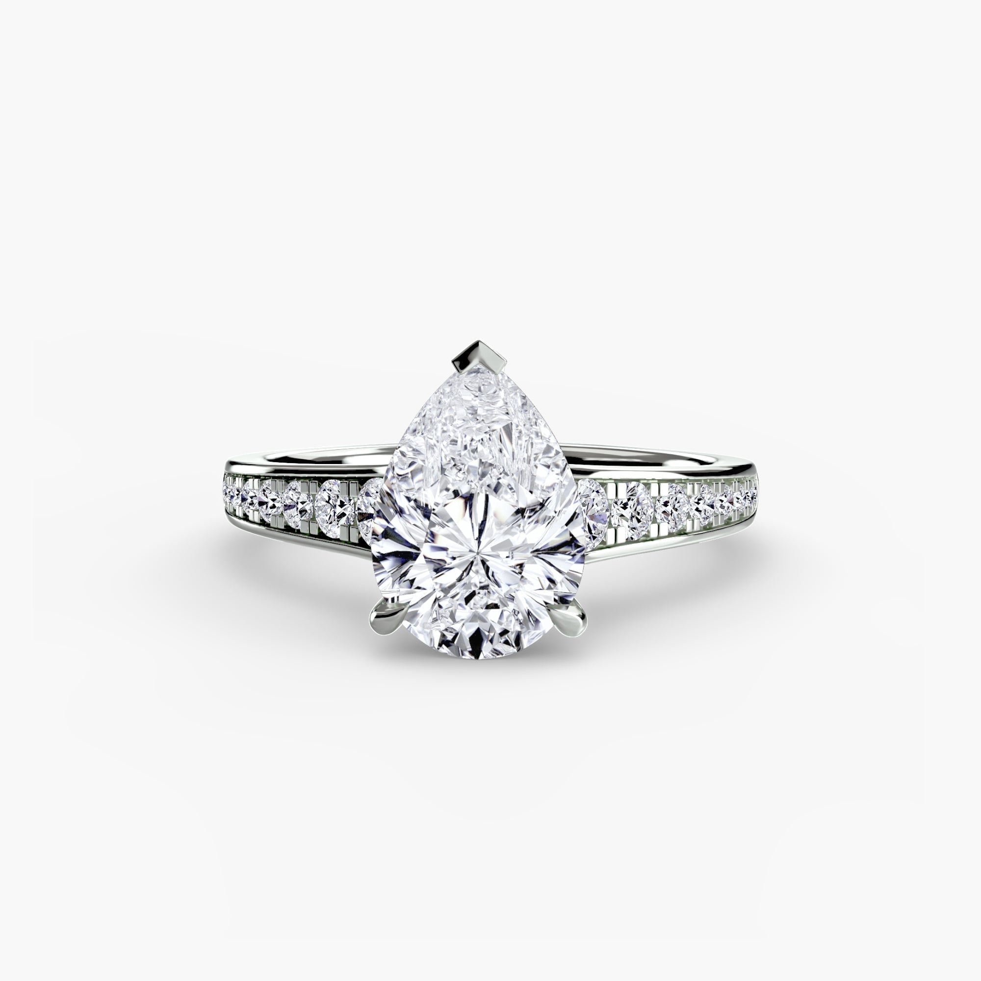Solitaire with Pavé 7 - Prestige Stones