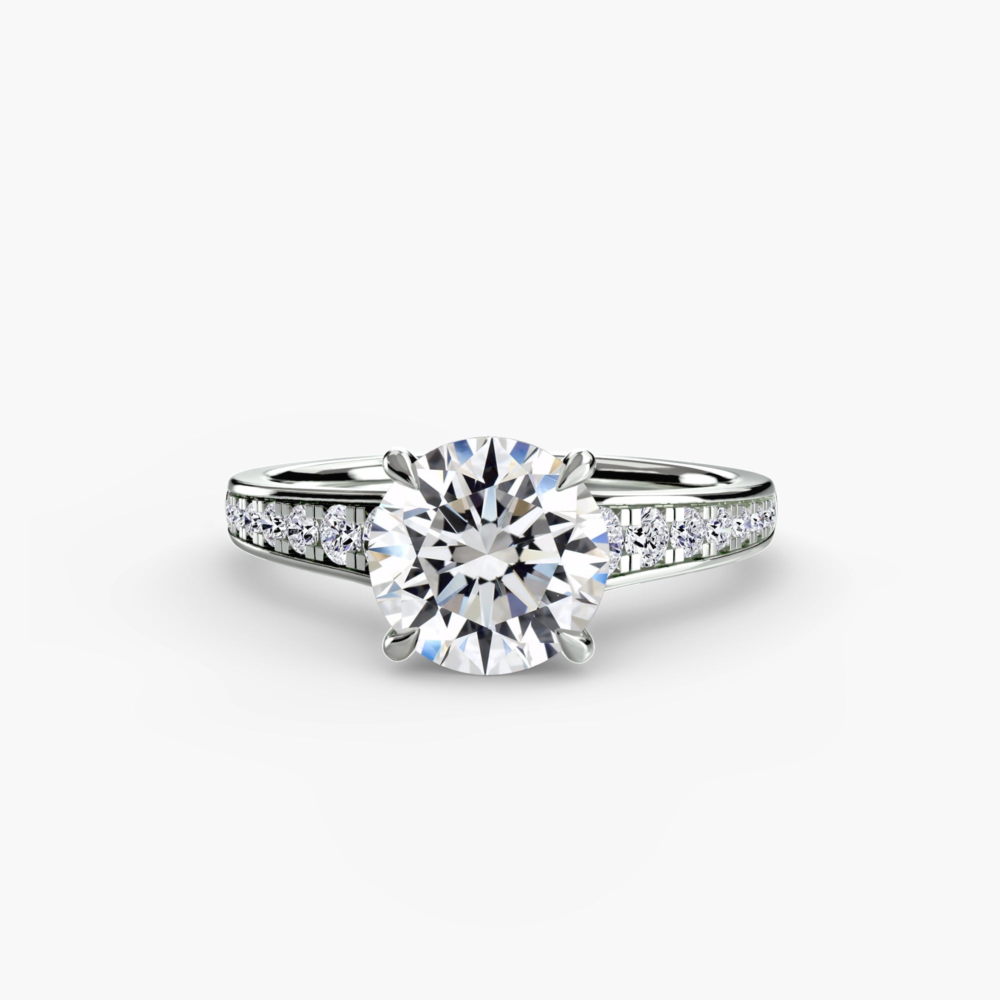 Solitaire with Pavé 7 - Prestige Stones