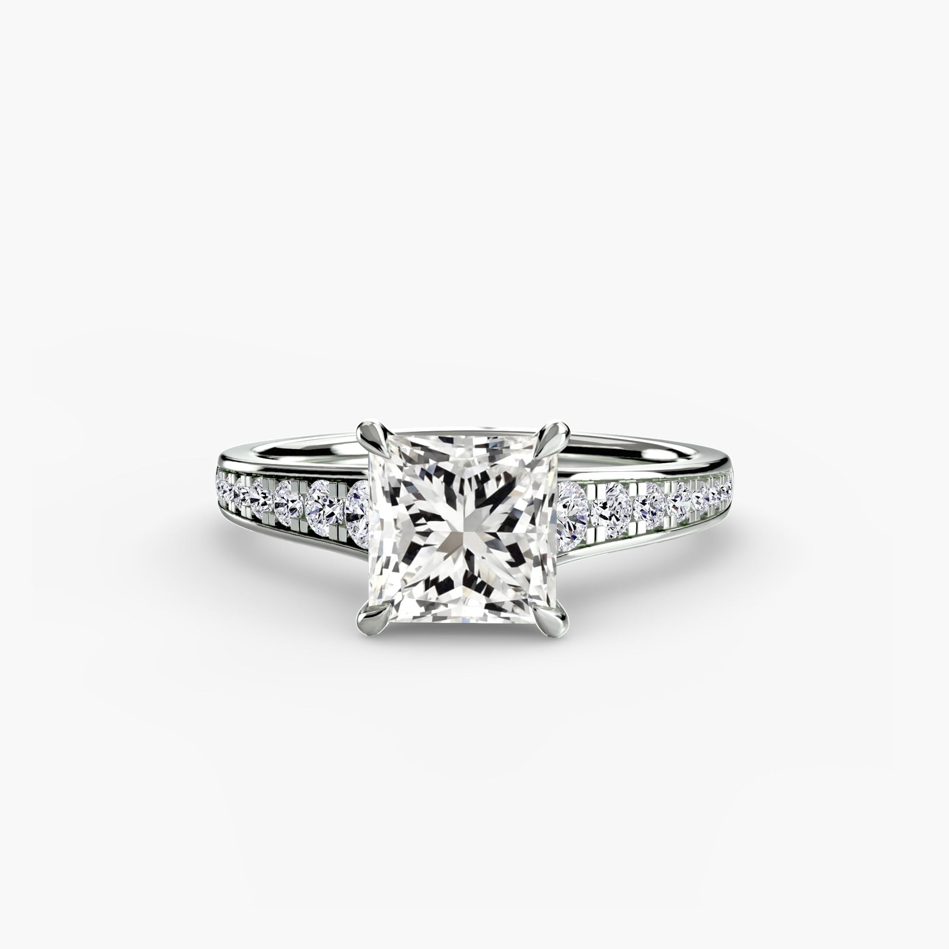 Solitaire with Pavé 7 - Prestige Stones
