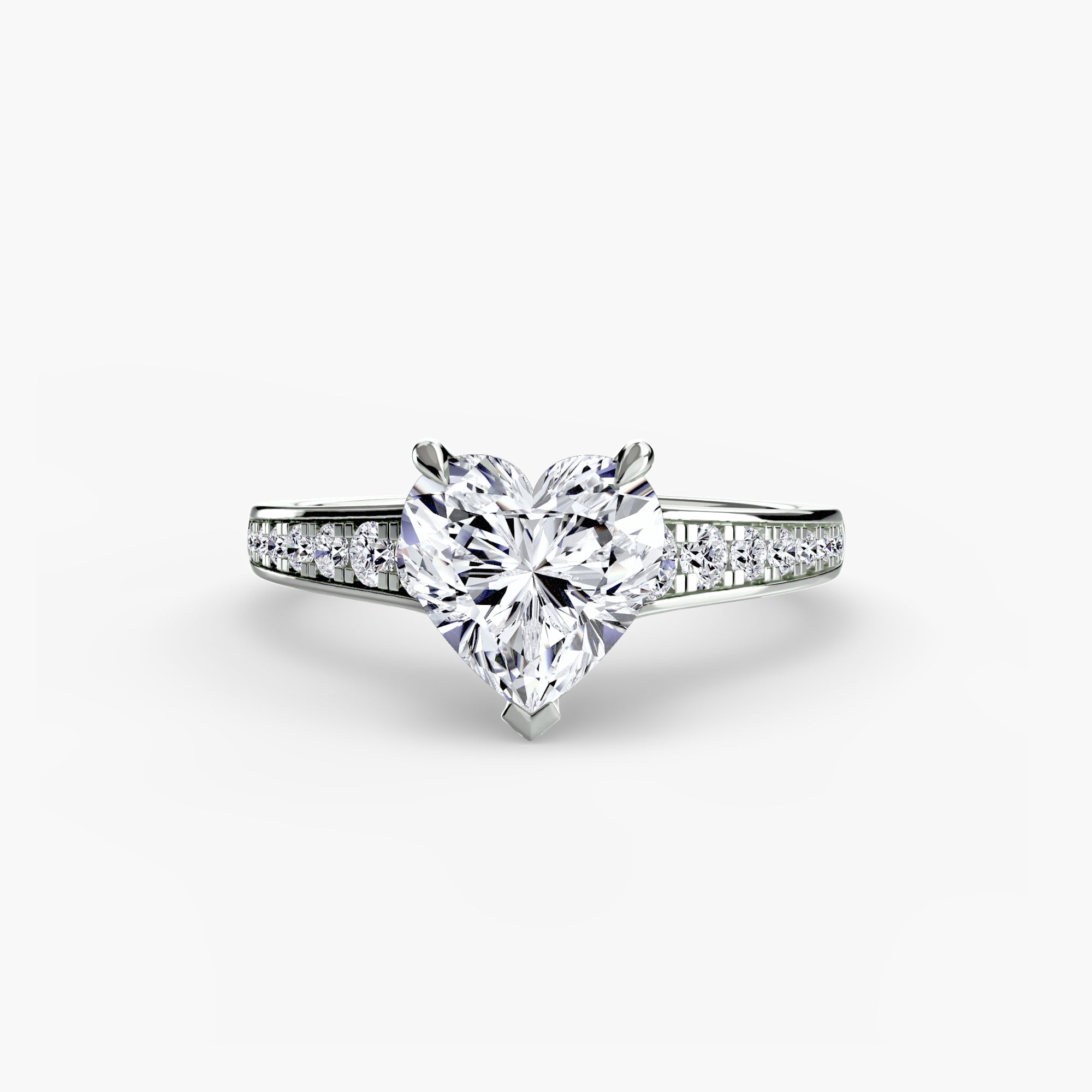 Solitaire with Pavé 7 - Prestige Stones