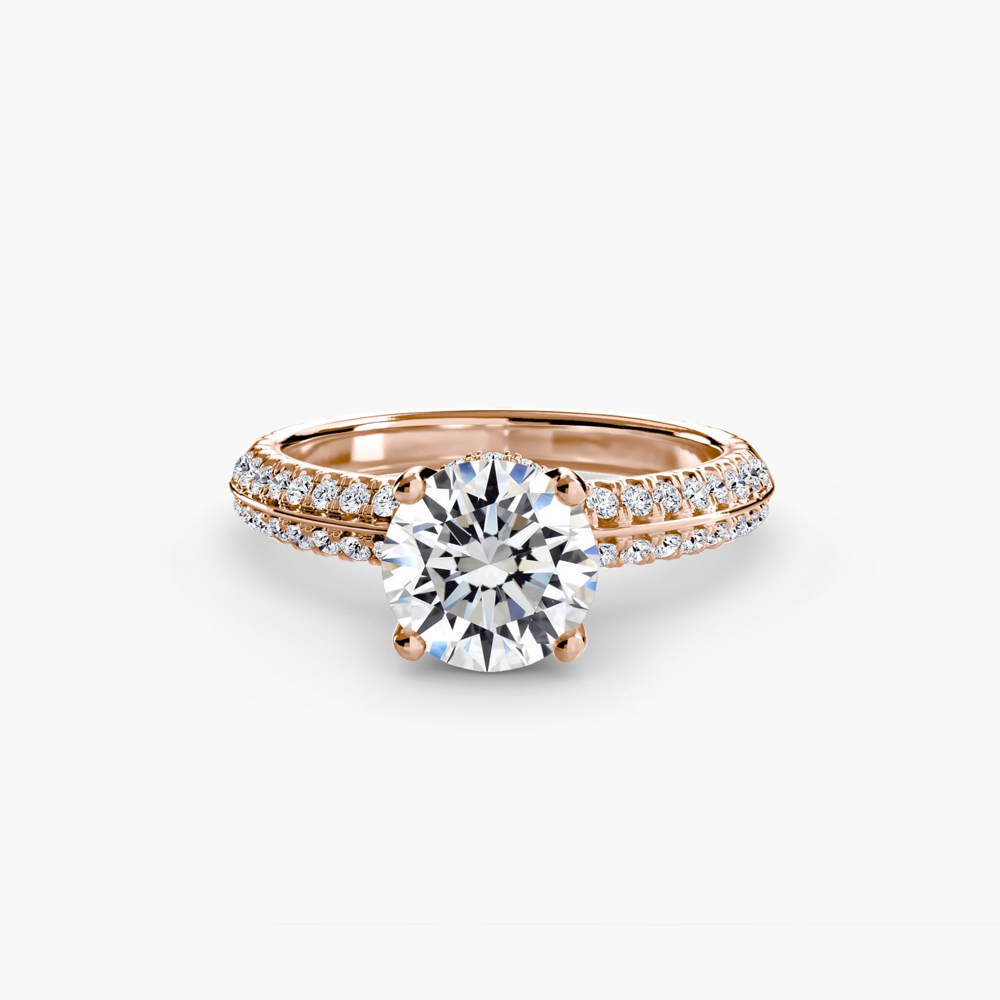 Solitaire with Pavé - Prestige Stones