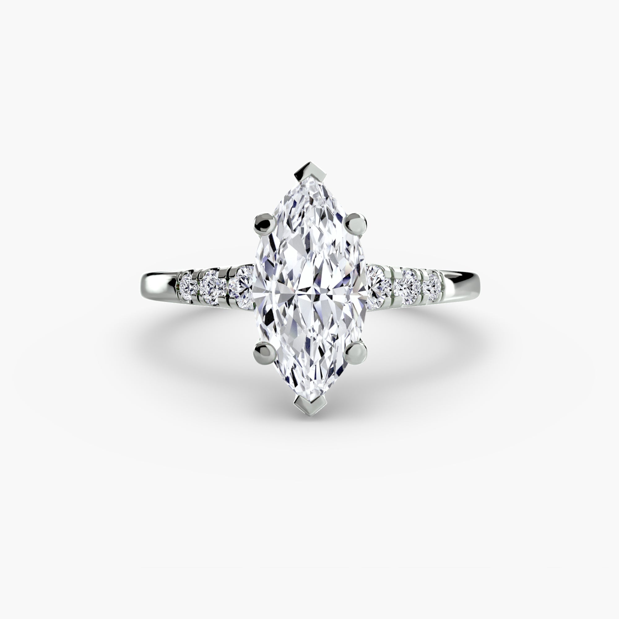 Solitaire with Shoulder Accents - Prestige Stones