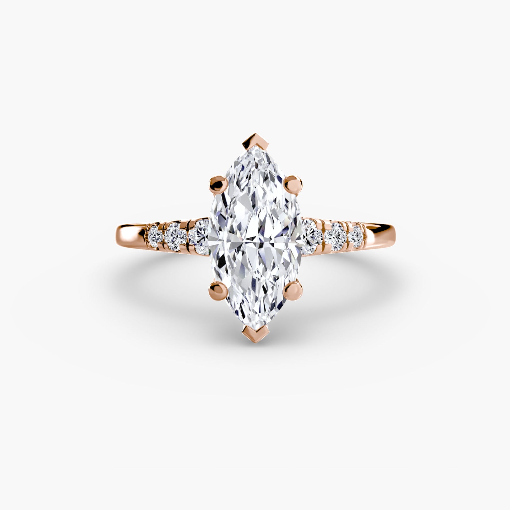 Solitaire with Shoulder Accents - Prestige Stones