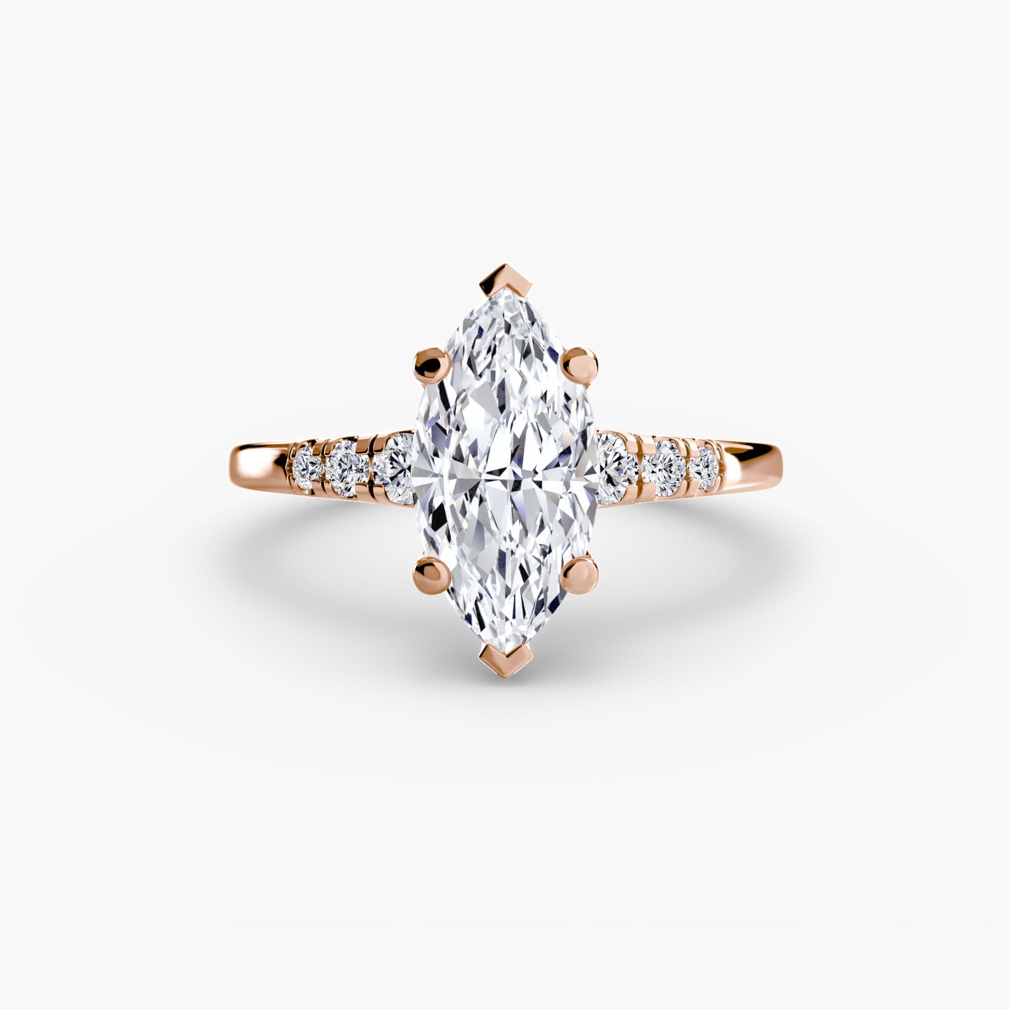 Solitaire with Shoulder Accents - Prestige Stones