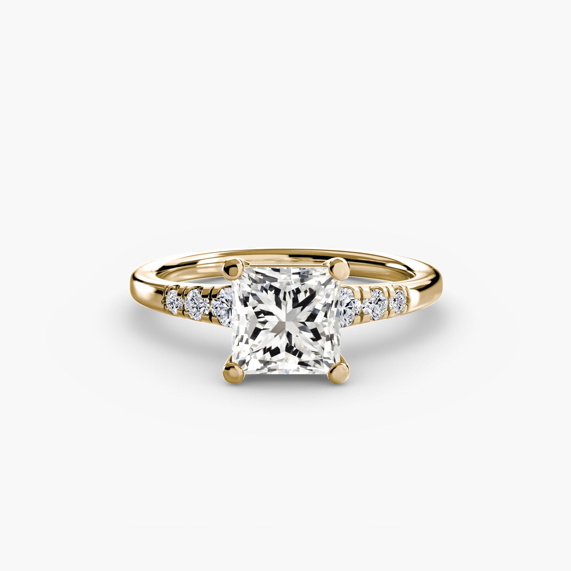 Solitaire with Shoulder Accents - Prestige Stones
