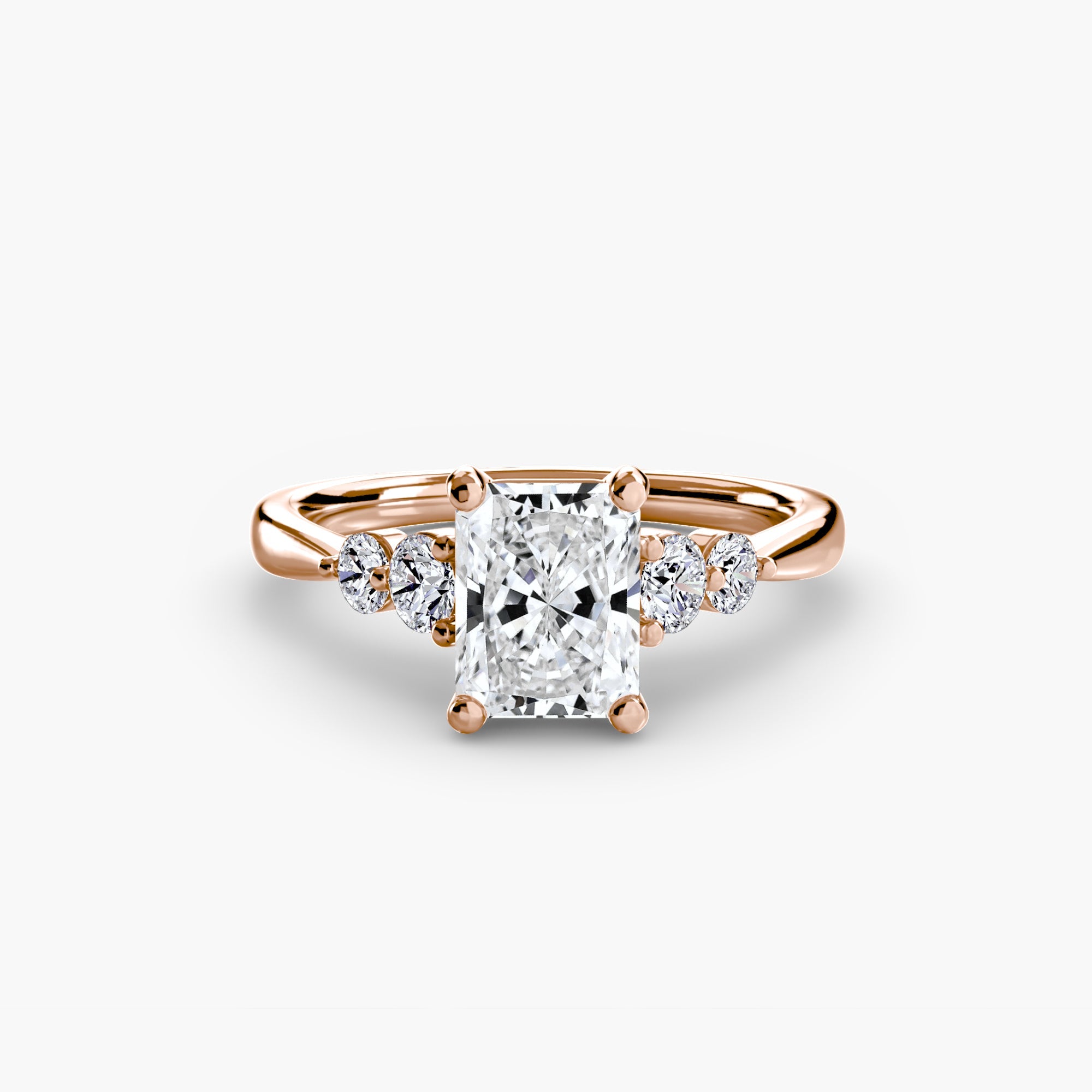 Solitaire with Shoulder Accents 2 - Prestige Stones