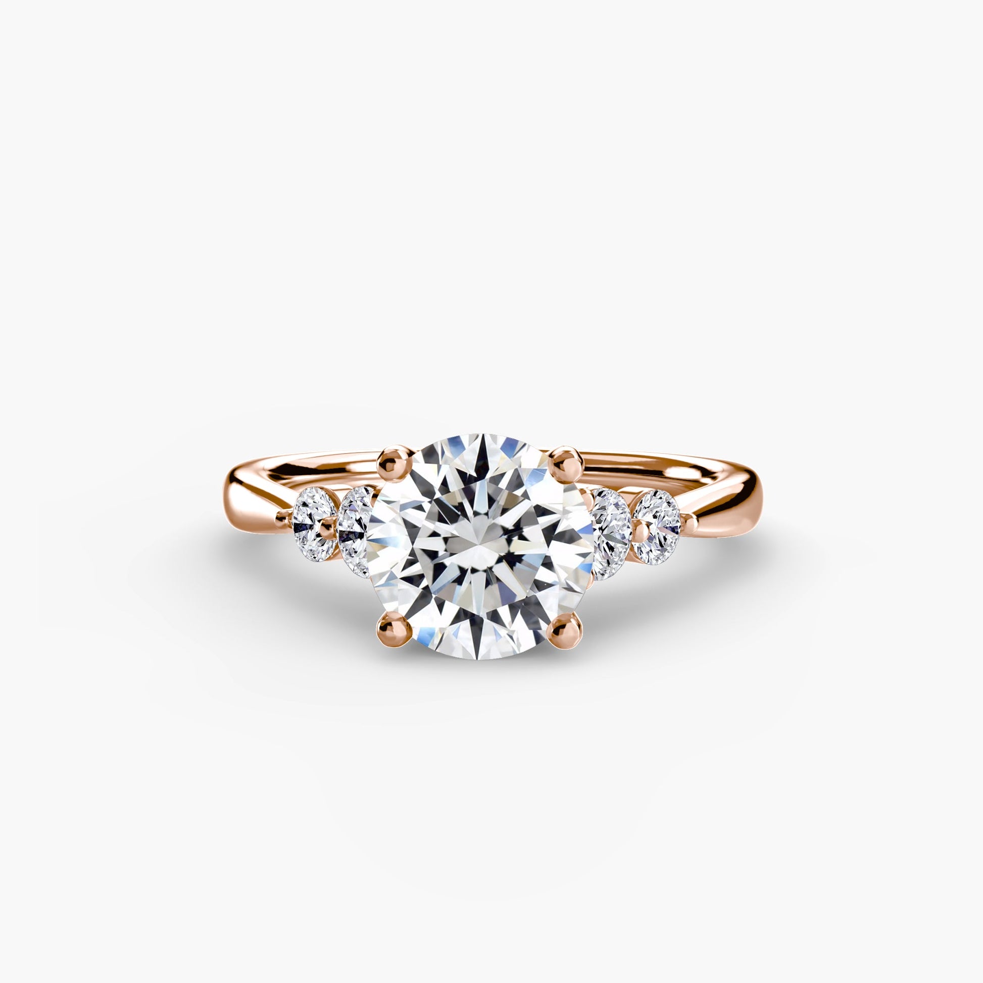 Solitaire with Shoulder Accents 2 - Prestige Stones