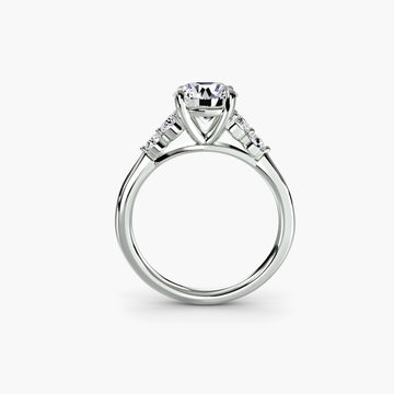 Solitaire with Shoulder Accents 2 - Prestige Stones
