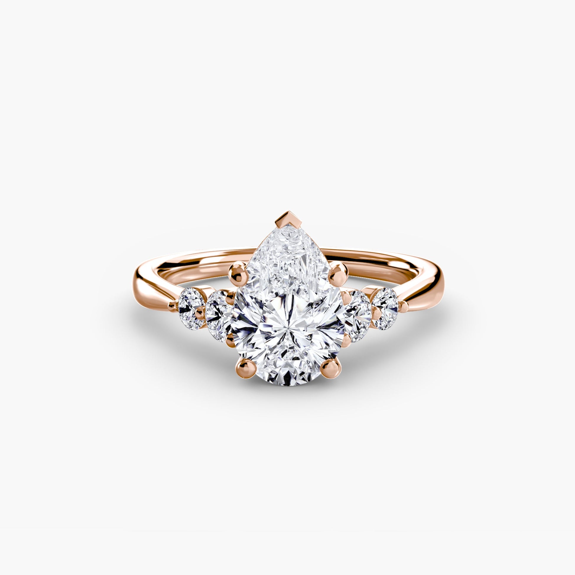 Solitaire with Shoulder Accents 2 - Prestige Stones