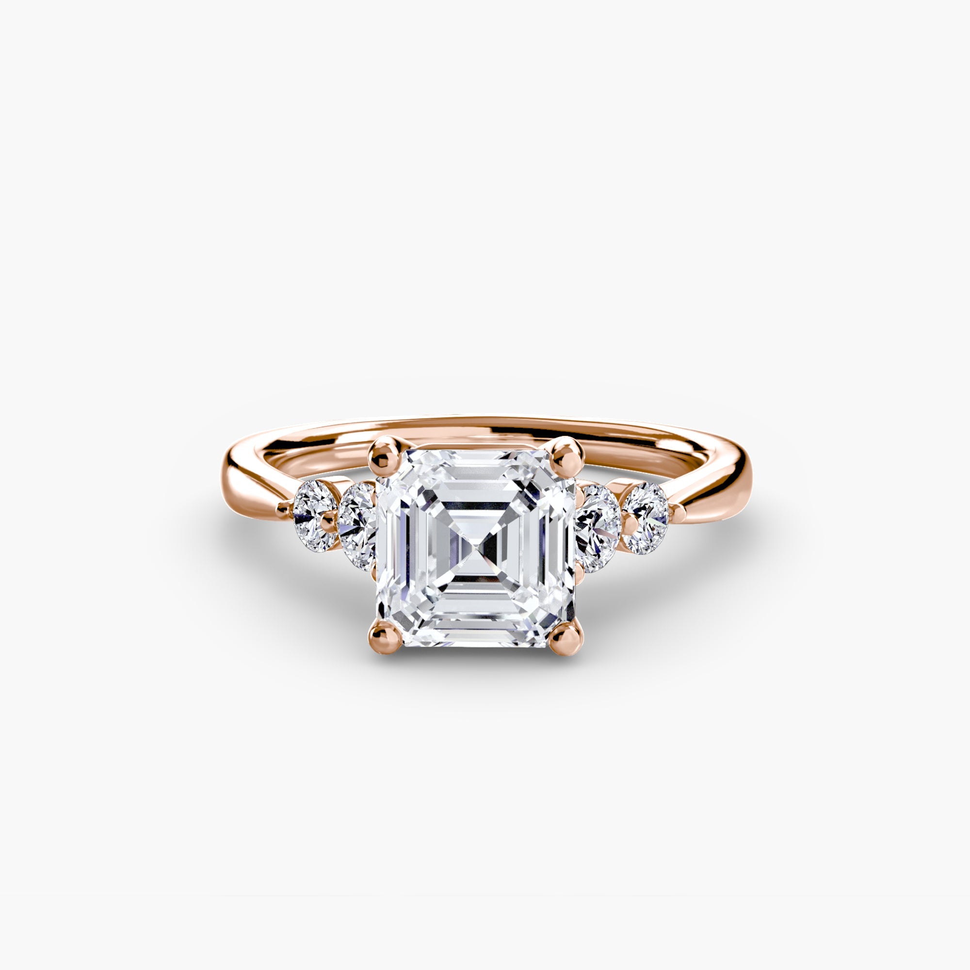 Solitaire with Shoulder Accents 2 - Prestige Stones