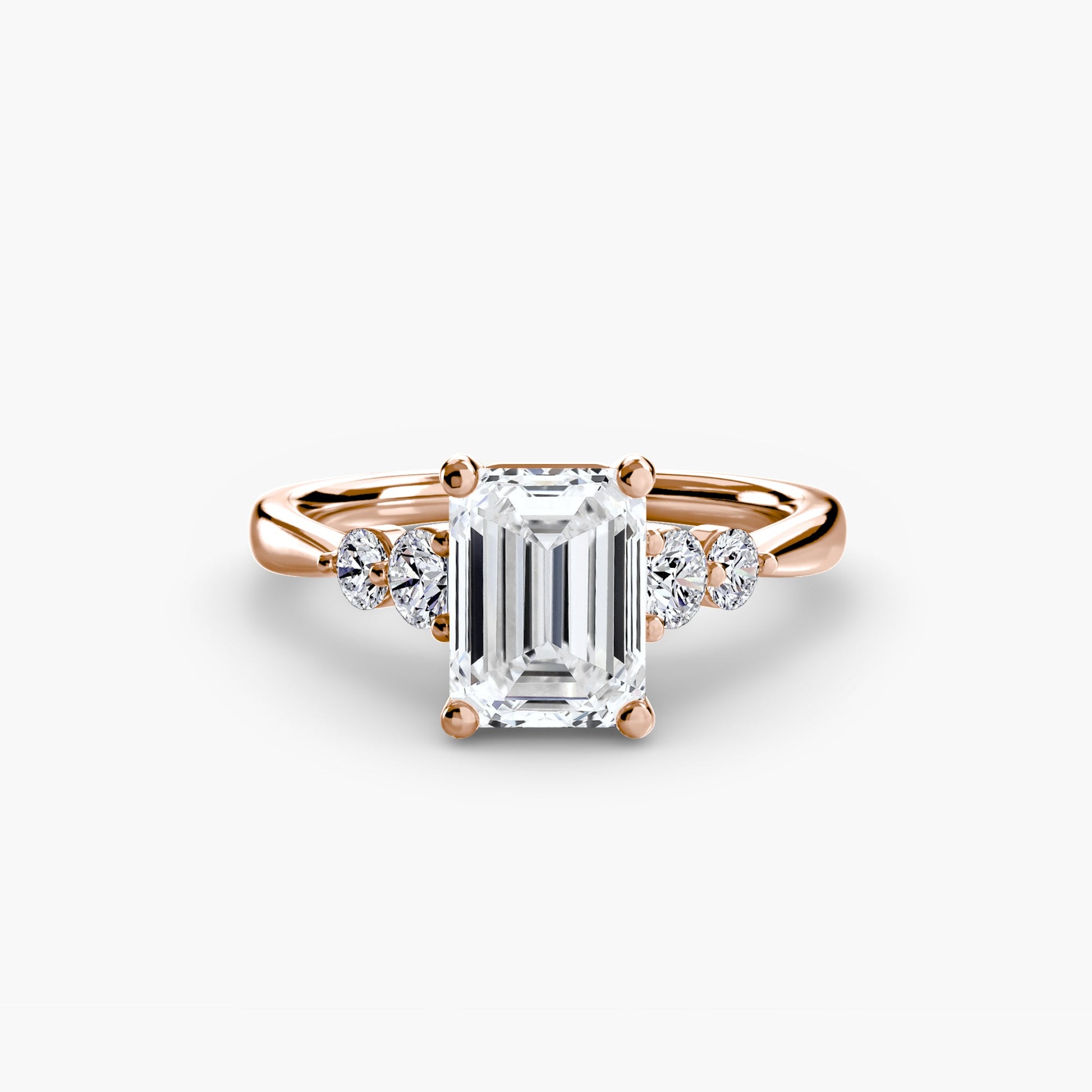 Solitaire with Shoulder Accents 2 - Prestige Stones