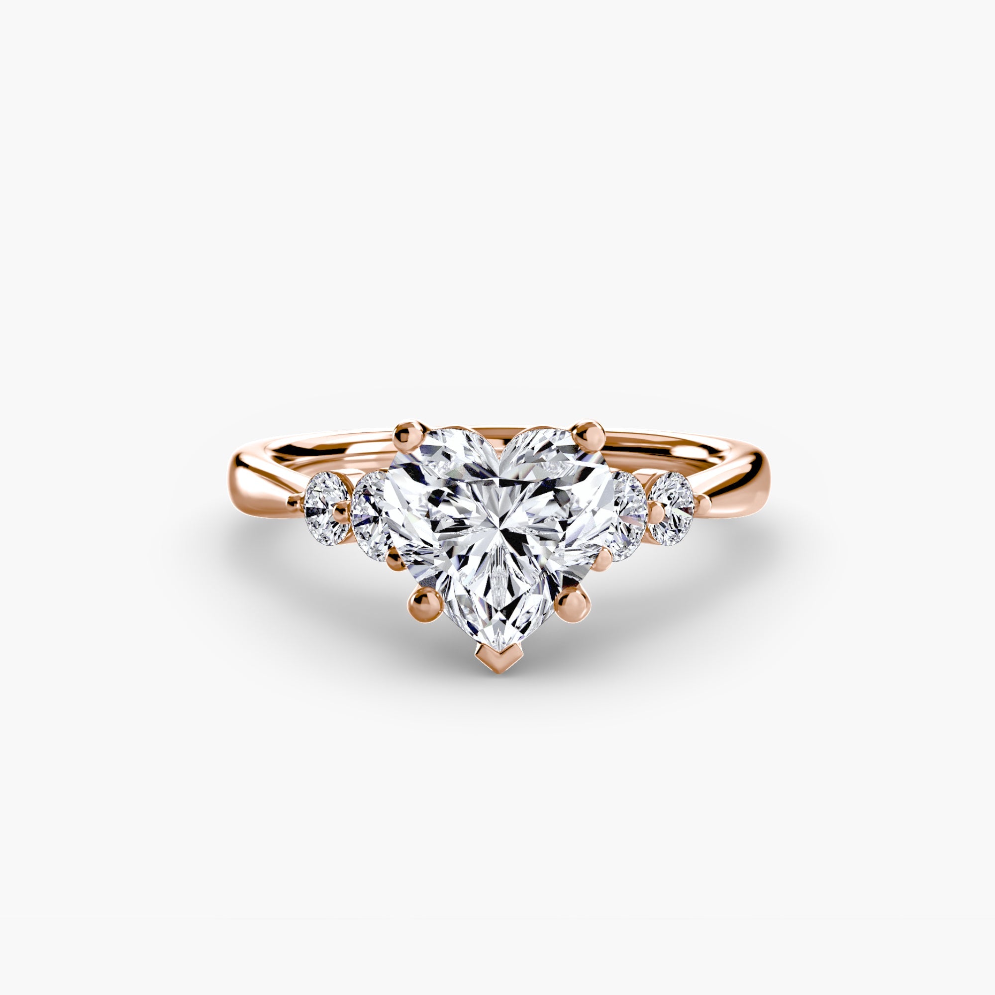Solitaire with Shoulder Accents 2 - Prestige Stones