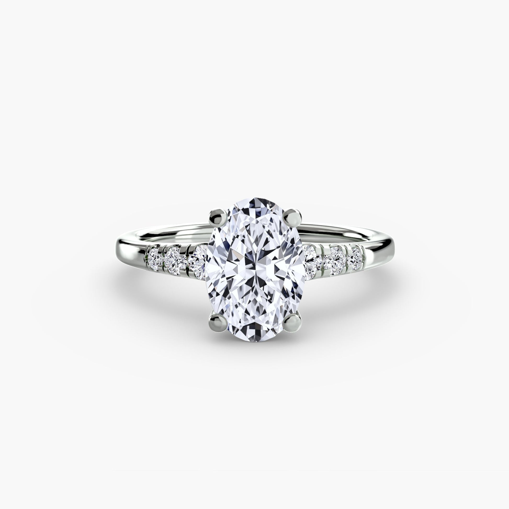 Solitaire with Shoulder Accents - Prestige Stones
