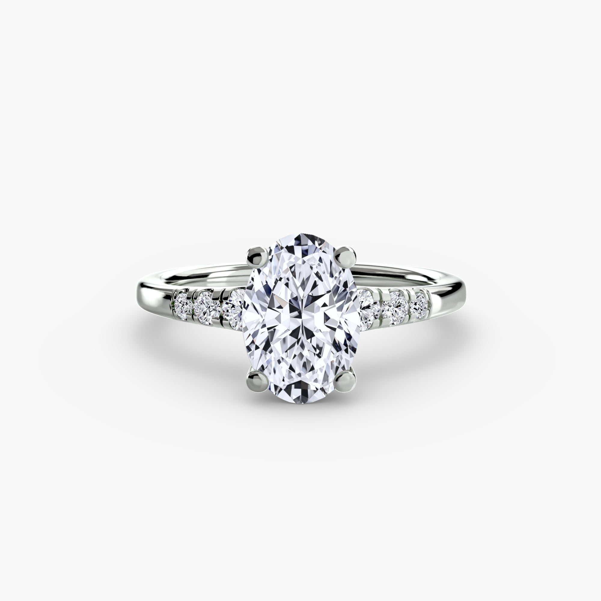 Solitaire with Shoulder Accents - Prestige Stones