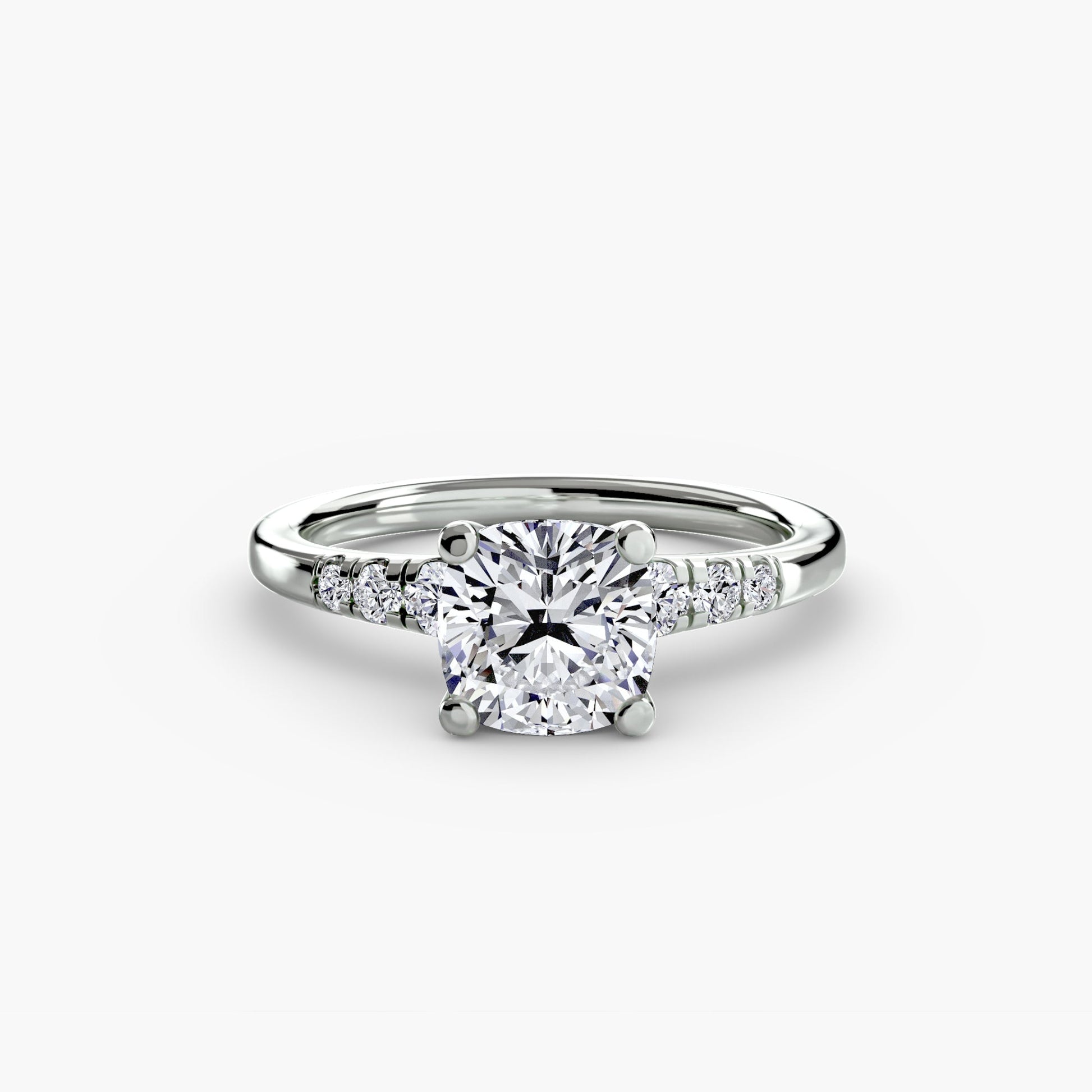 Solitaire with Shoulder Accents - Prestige Stones