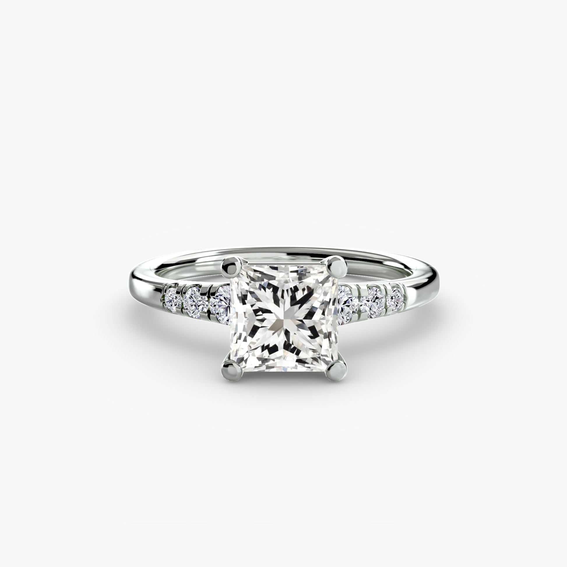 Solitaire with Shoulder Accents - Prestige Stones