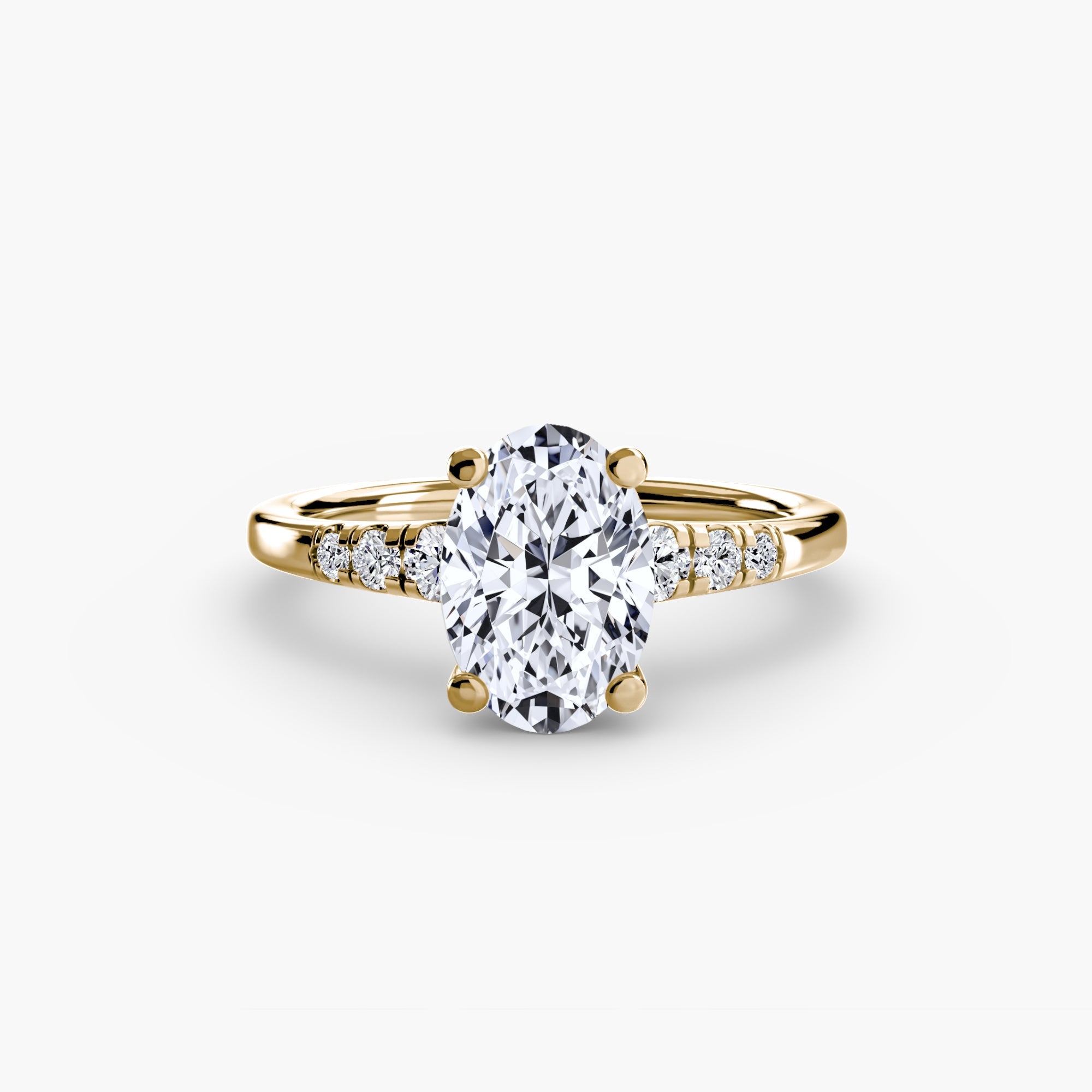 Solitaire with Shoulder Accents - Prestige Stones