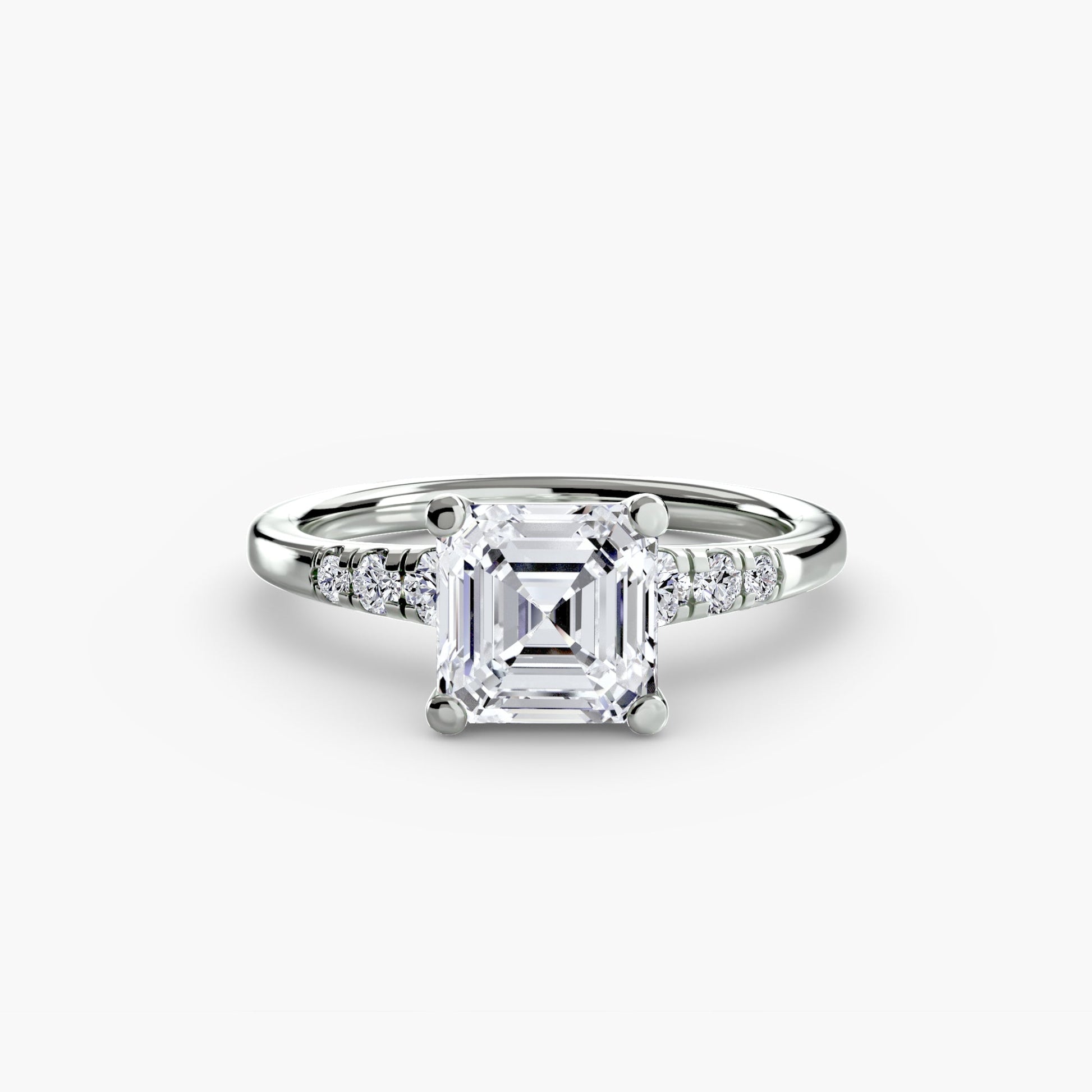 Solitaire with Shoulder Accents - Prestige Stones