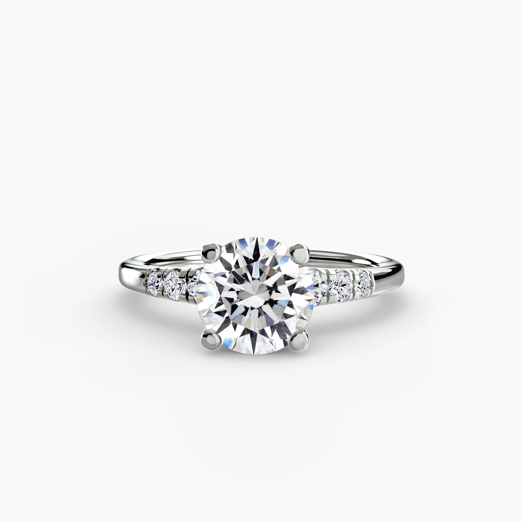 Solitaire with Shoulder Accents - Prestige Stones