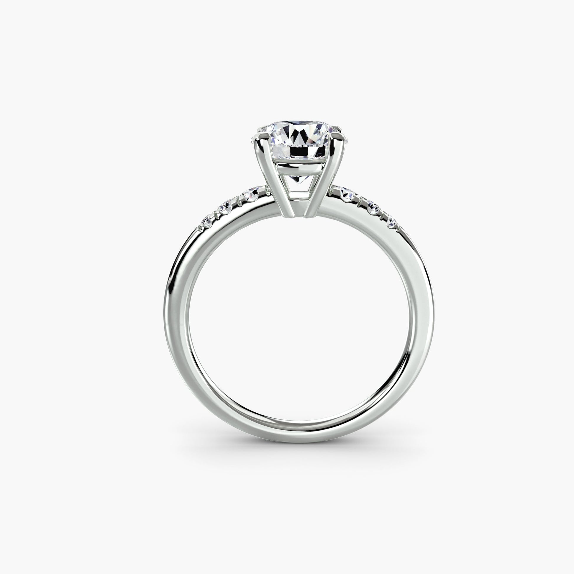 Solitaire with Shoulder Accents - Prestige Stones