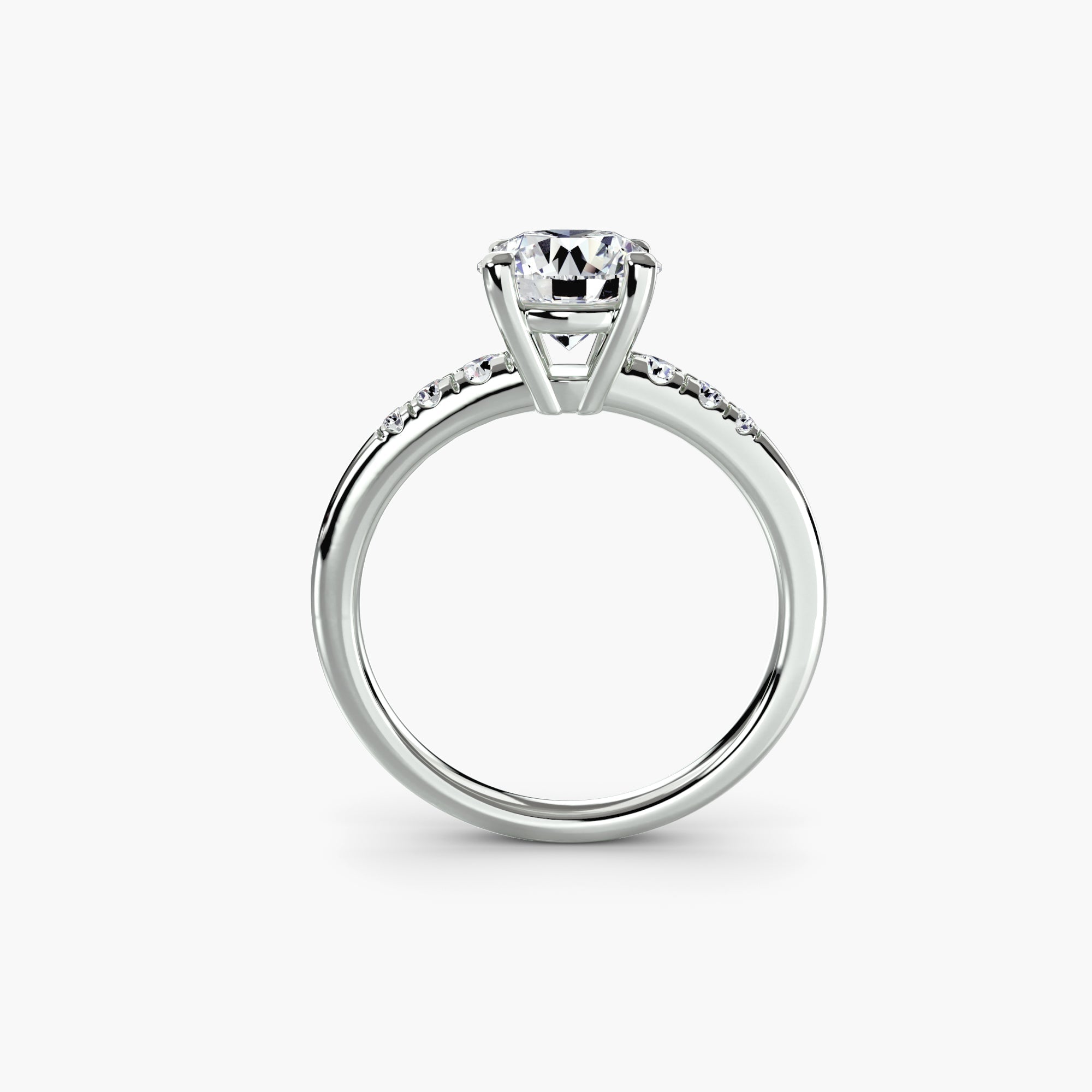 Solitaire with Shoulder Accents - Prestige Stones