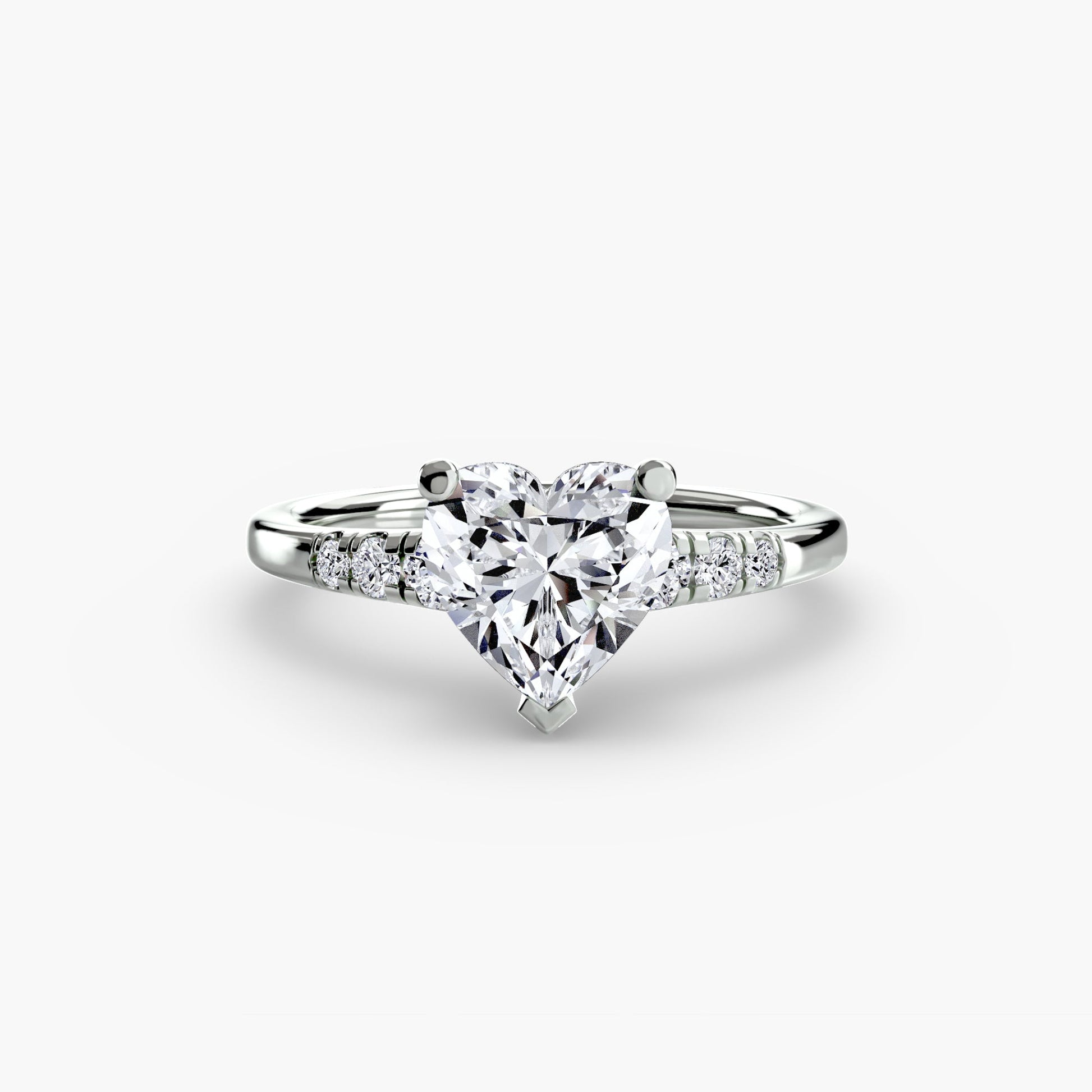 Solitaire with Shoulder Accents - Prestige Stones