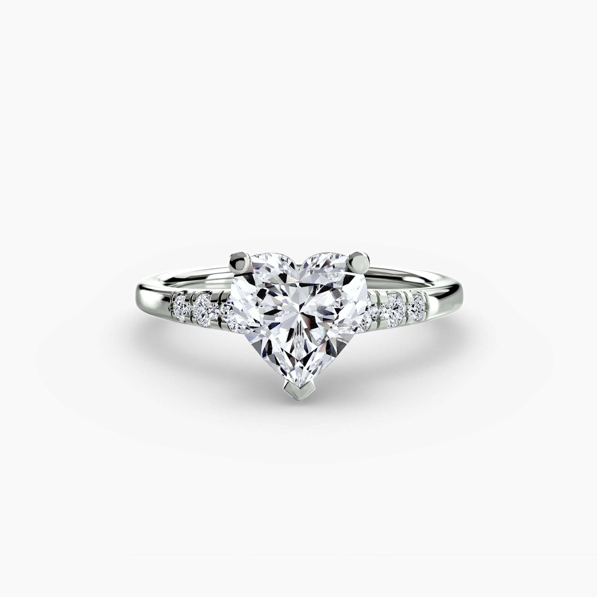 Solitaire with Shoulder Accents - Prestige Stones