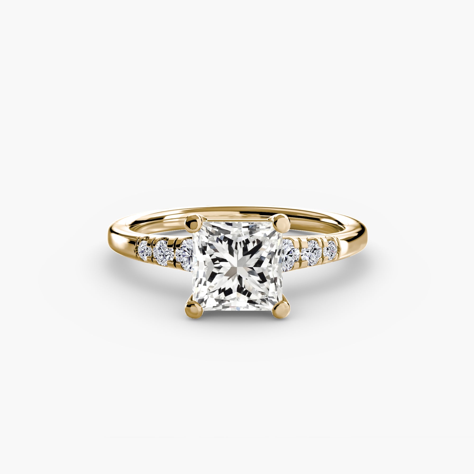 Solitaire with Shoulder Accents - Prestige Stones