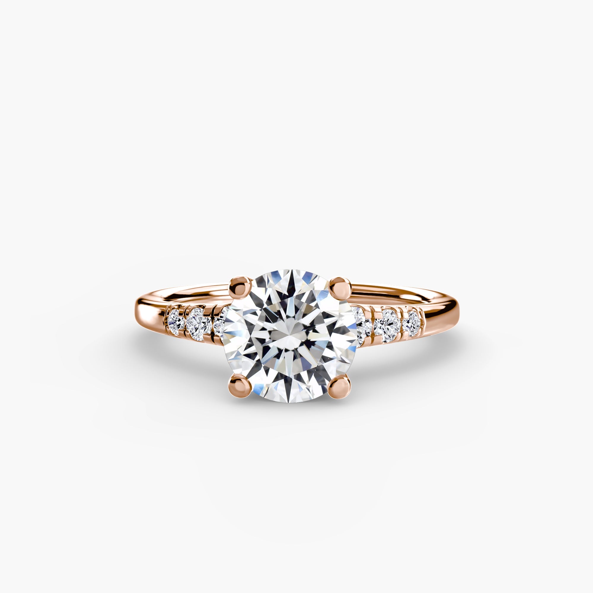 Solitaire with Shoulder Accents - Prestige Stones
