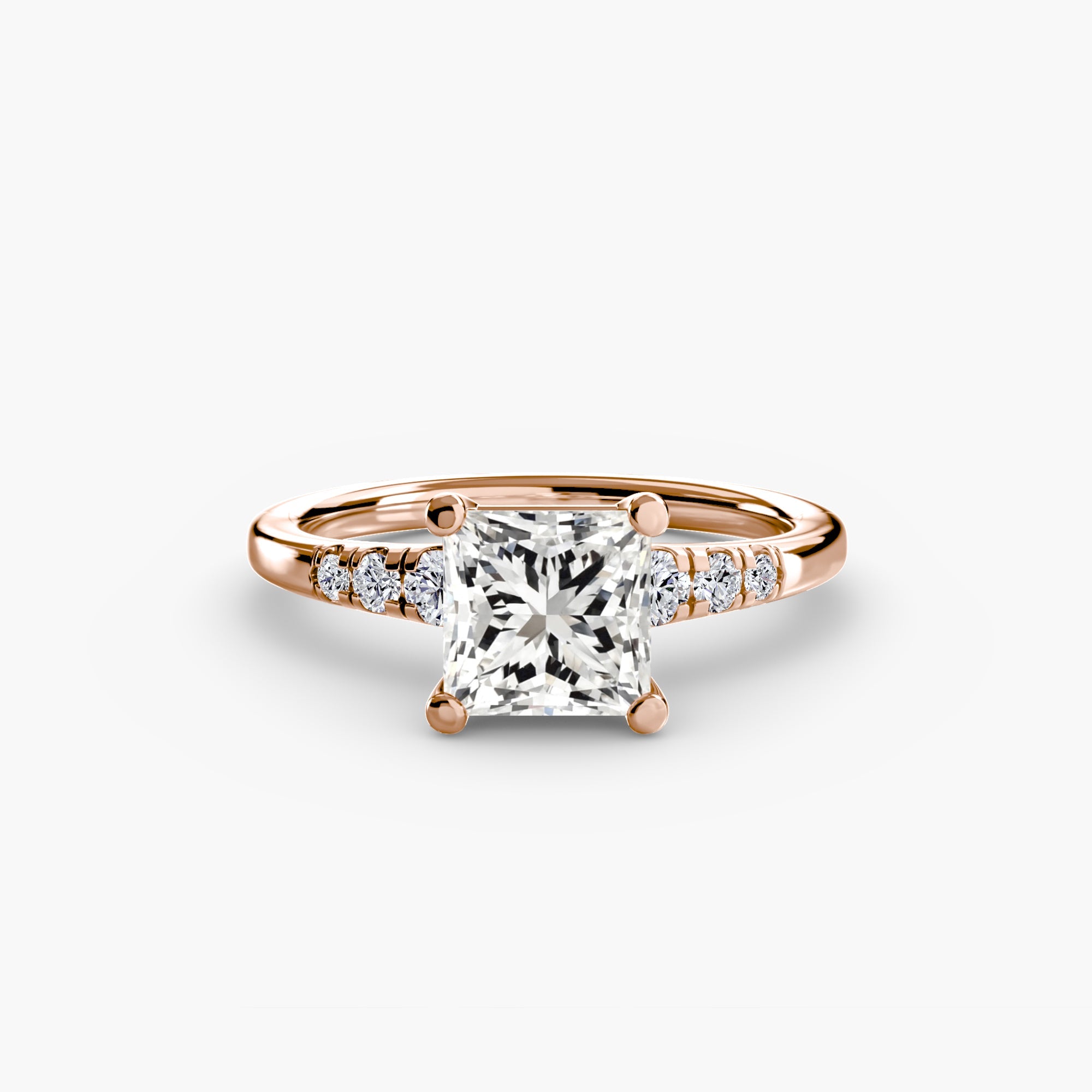 Solitaire with Shoulder Accents - Prestige Stones