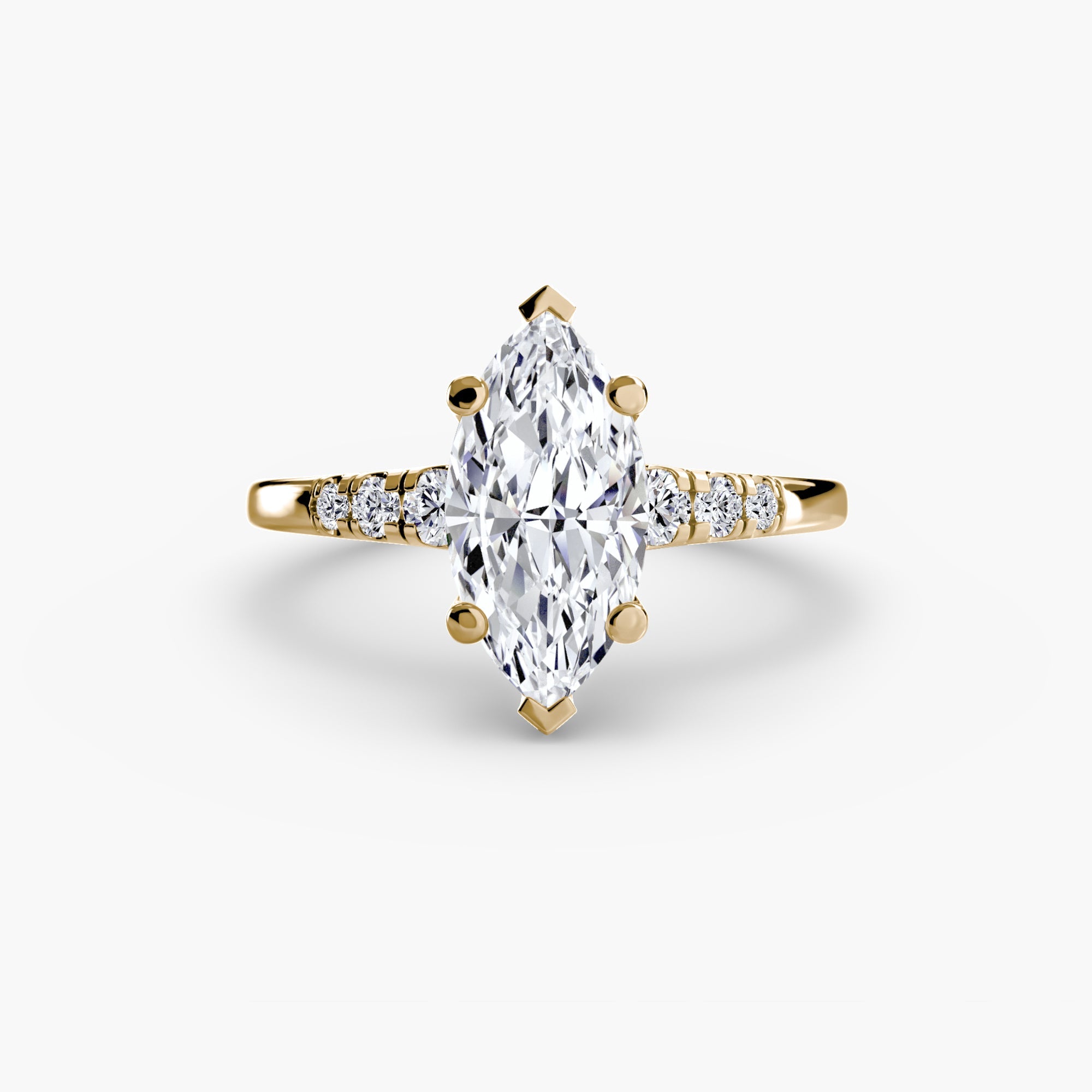 Solitaire with Shoulder Accents - Prestige Stones