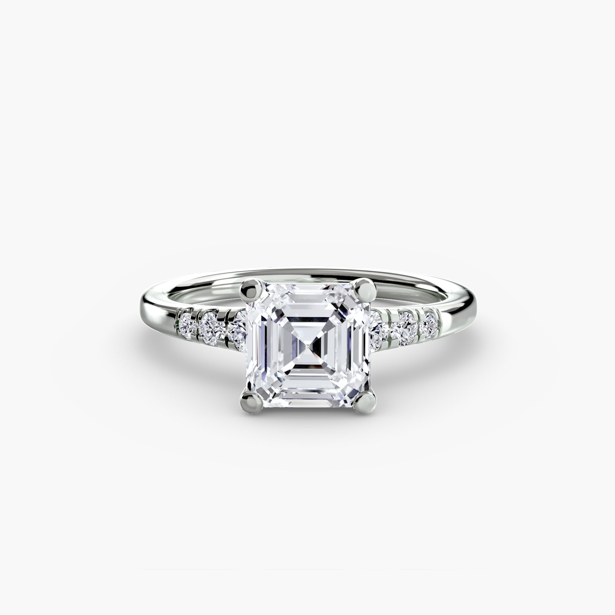 Solitaire with Shoulder Accents - Prestige Stones