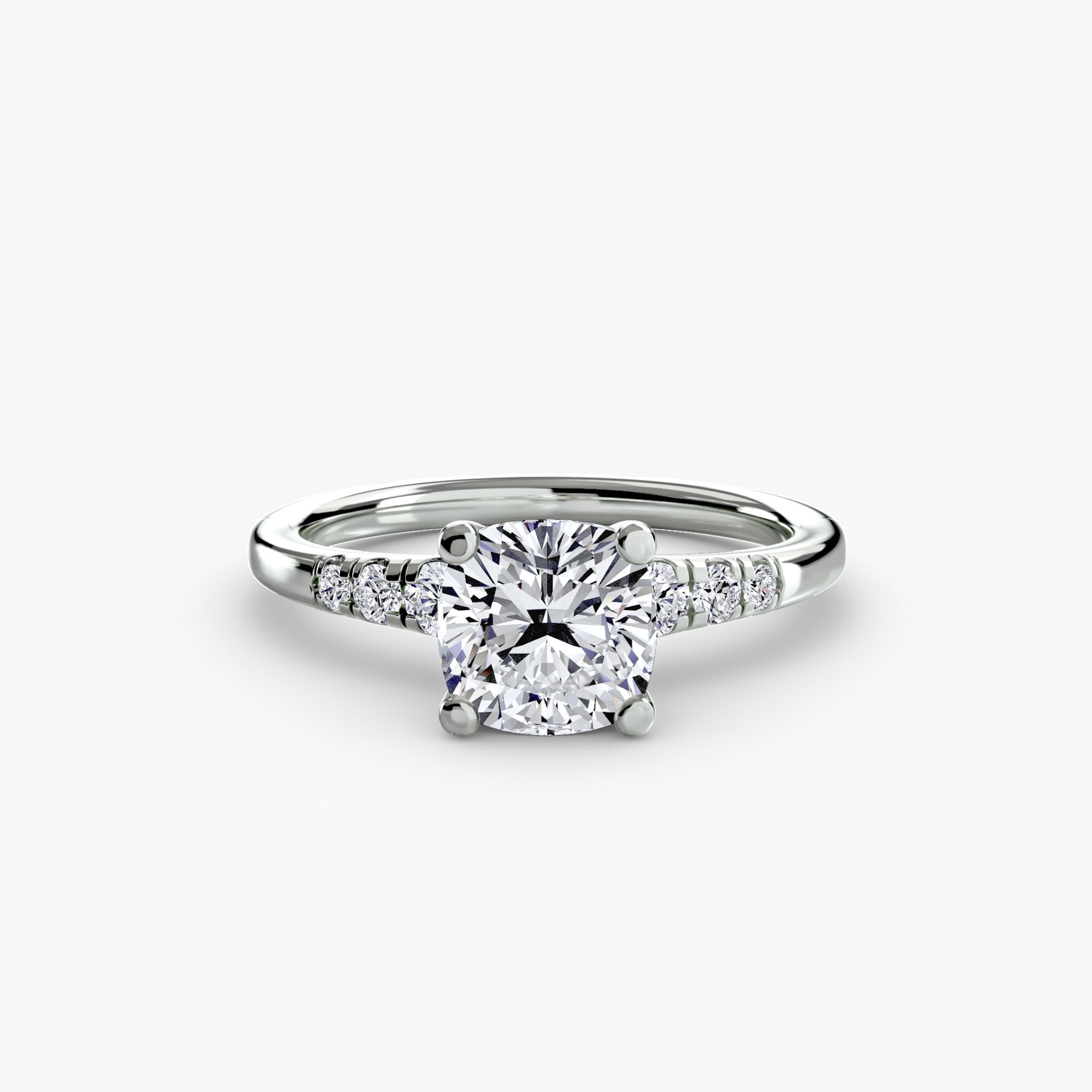 Solitaire with Shoulder Accents - Prestige Stones