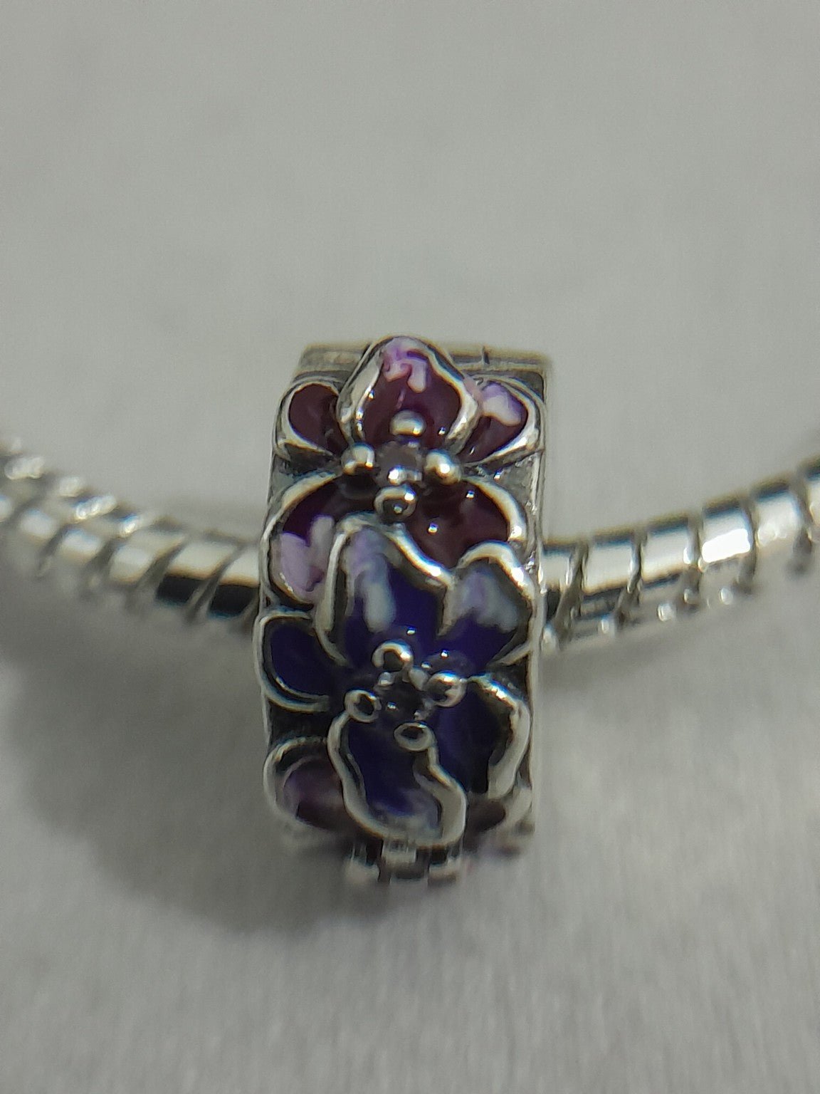 Sterling Silver Floral Charm Bracelet - Prestige Stones