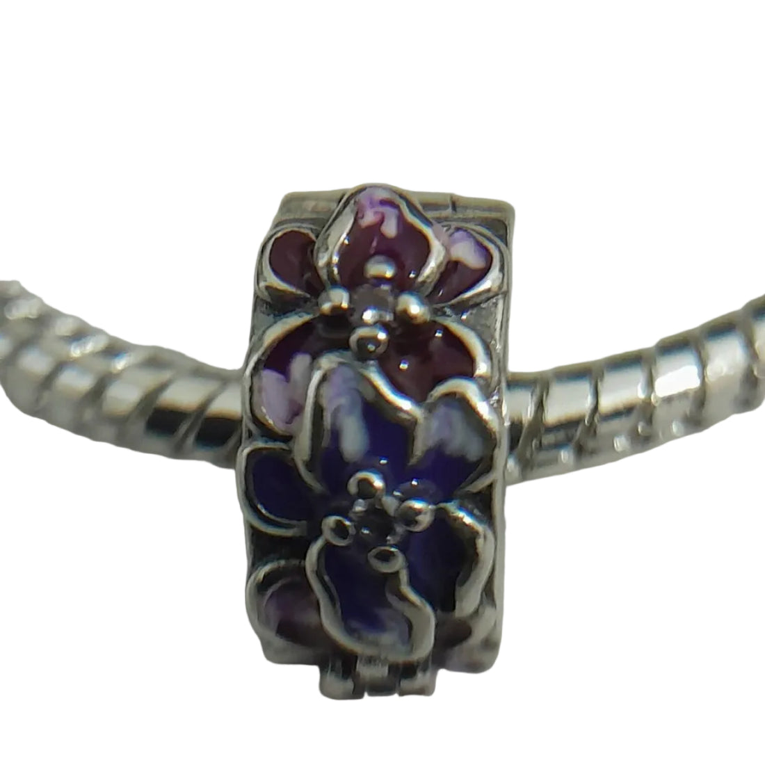 Sterling Silver Floral Charm Bracelet - Prestige Stones