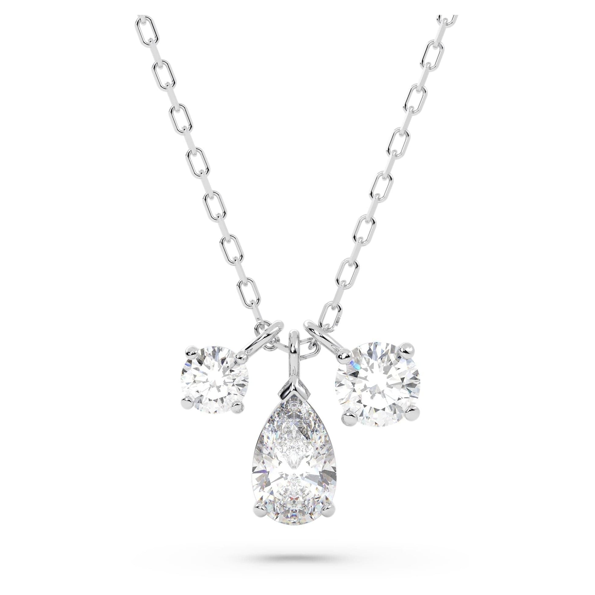 Swarovski Mesmera Rhodium Plated And Zirconia Pendant 5571077 For Women - Prestige Stones
