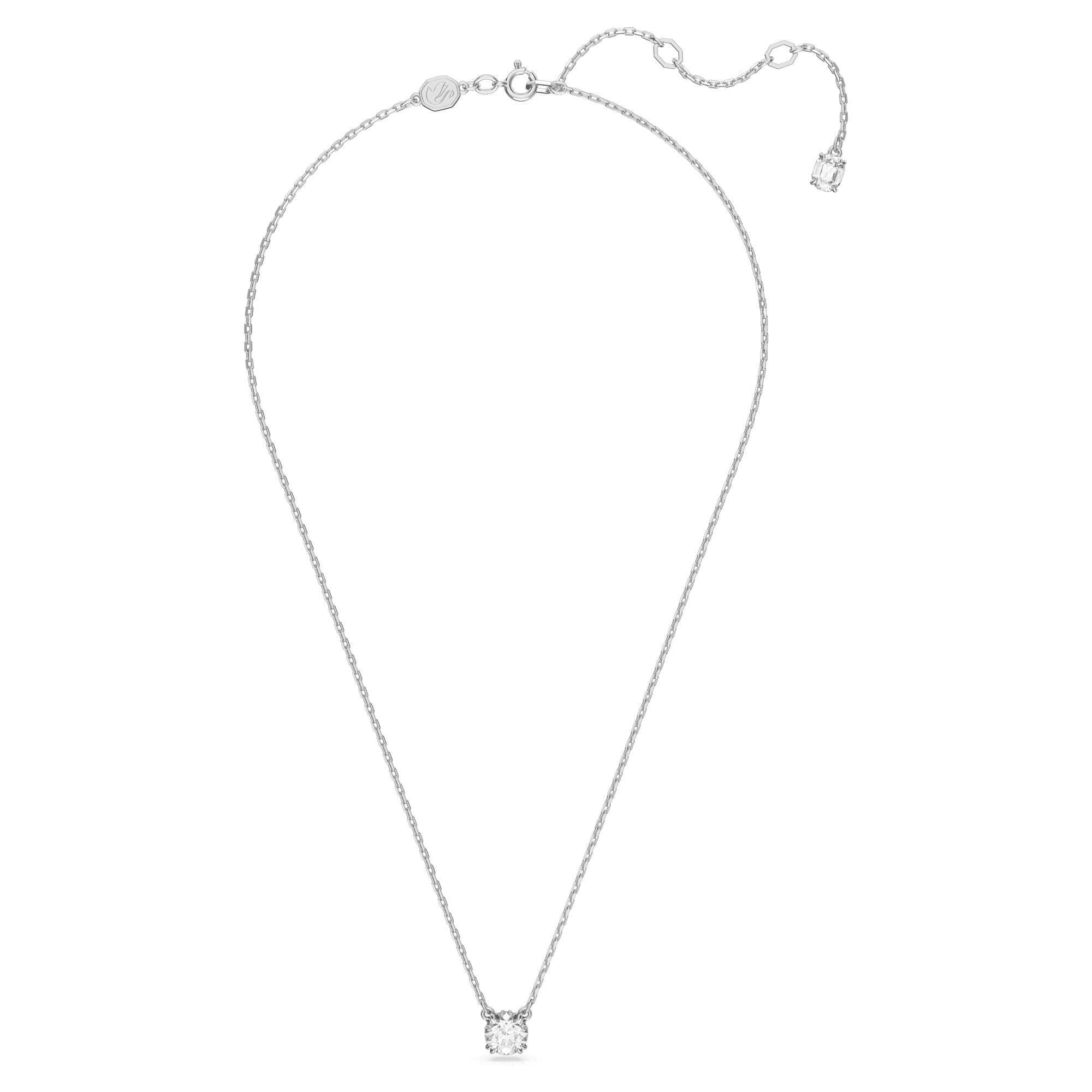 Swarovski Stilla Rhodium Plated And Zirconia Pendant 5636706 For Women - Prestige Stones